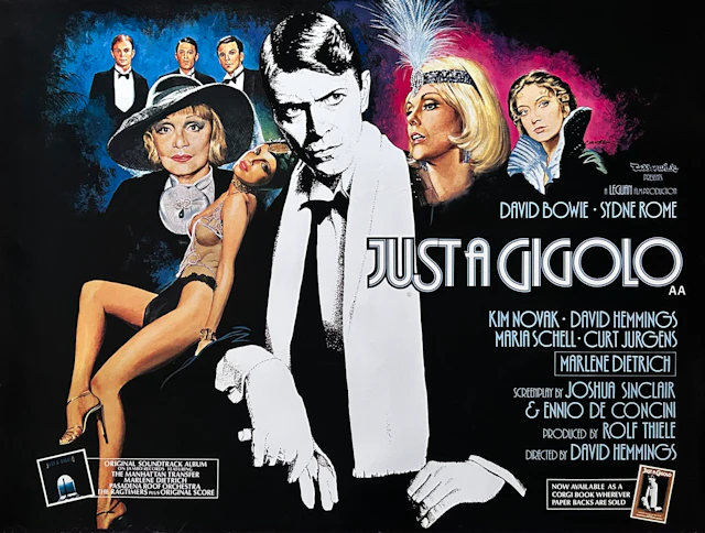 Original Just a Gigolo Movie Poster - David Bowie - Marlene Dietrich