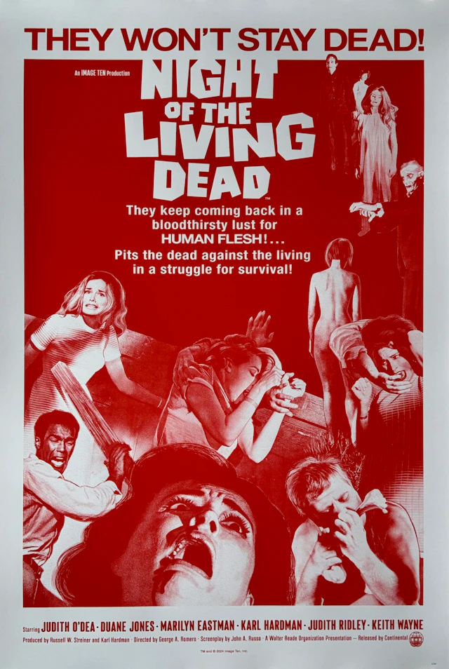 Original Night of the Living Dead Alternative Movie Poster - Zombie
