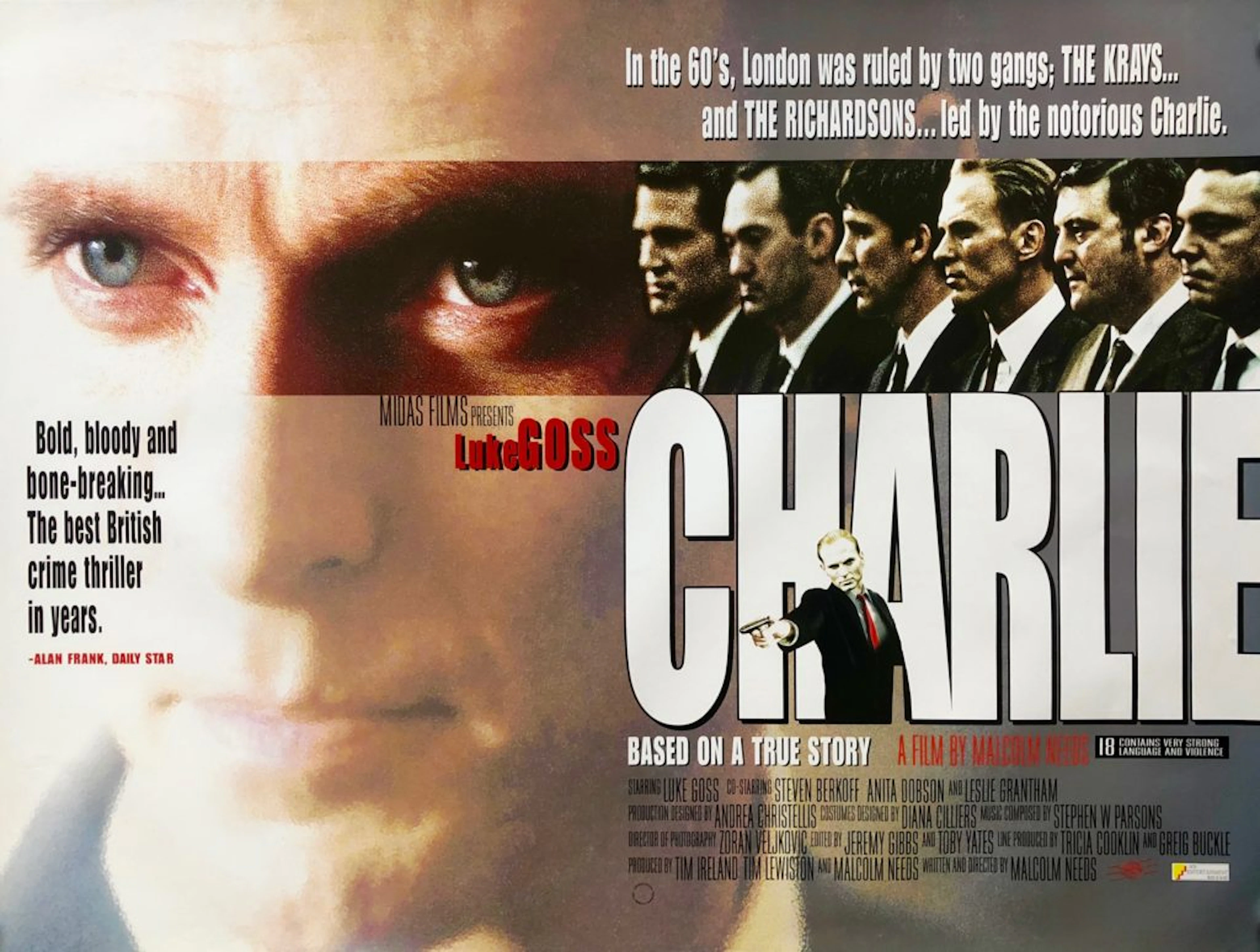 Original Charlie Movie Poster - Gangsters - Crime - Richardson Gang