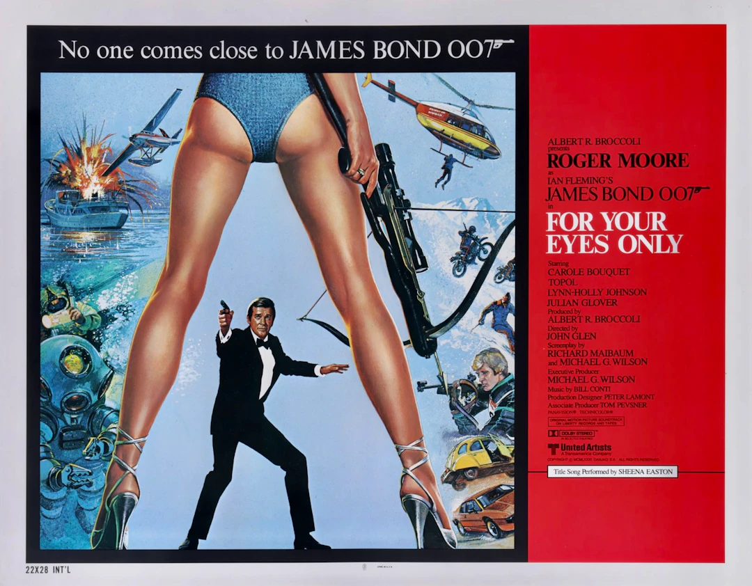 Original James Bond: For Your Eyes Only Movie Poster - 007