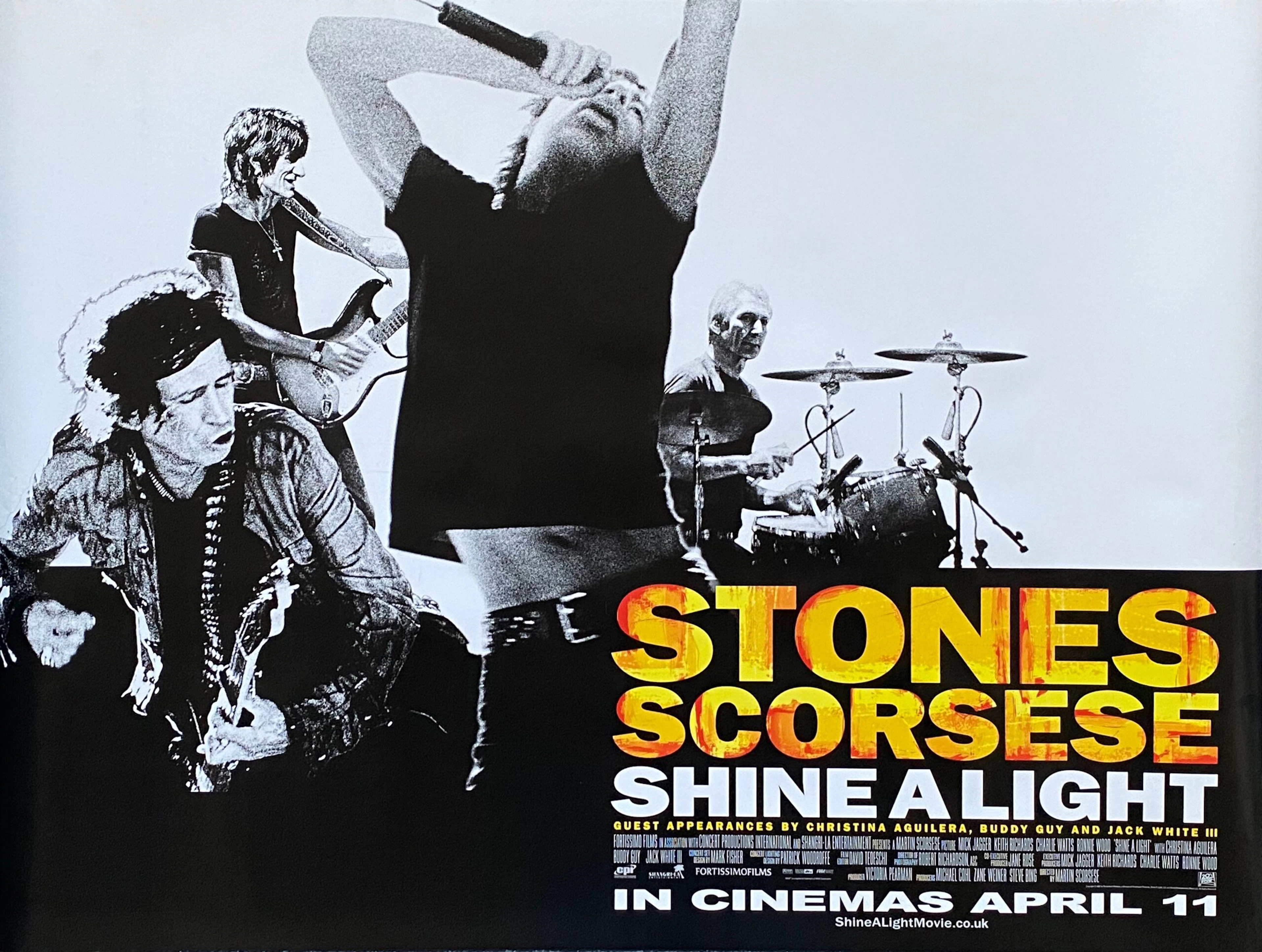 Original Shine A Light Movie Poster - Rolling Stones - Martin Scorsese