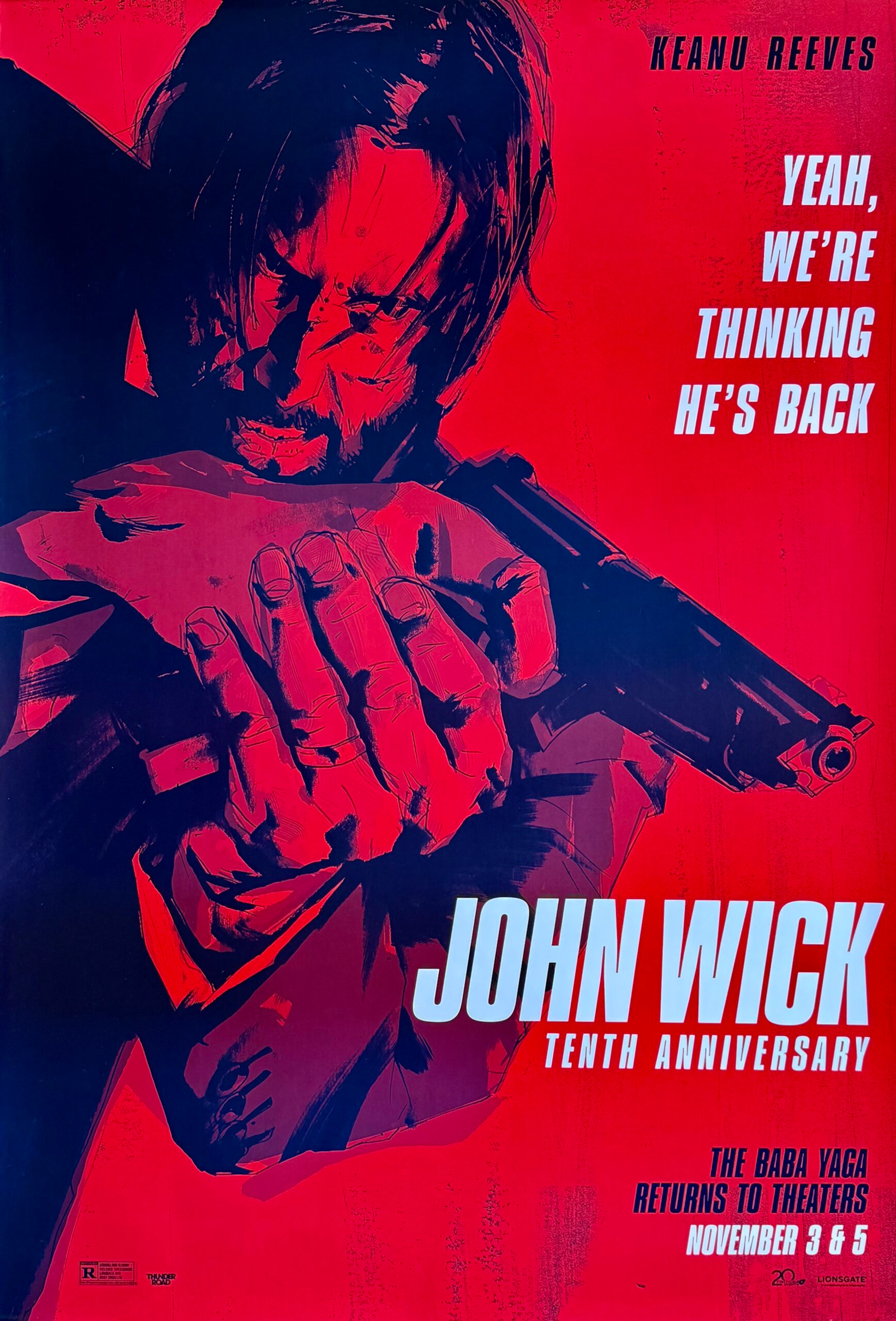 Original John Wick Movie Poster - Keanu Reeves - Jock