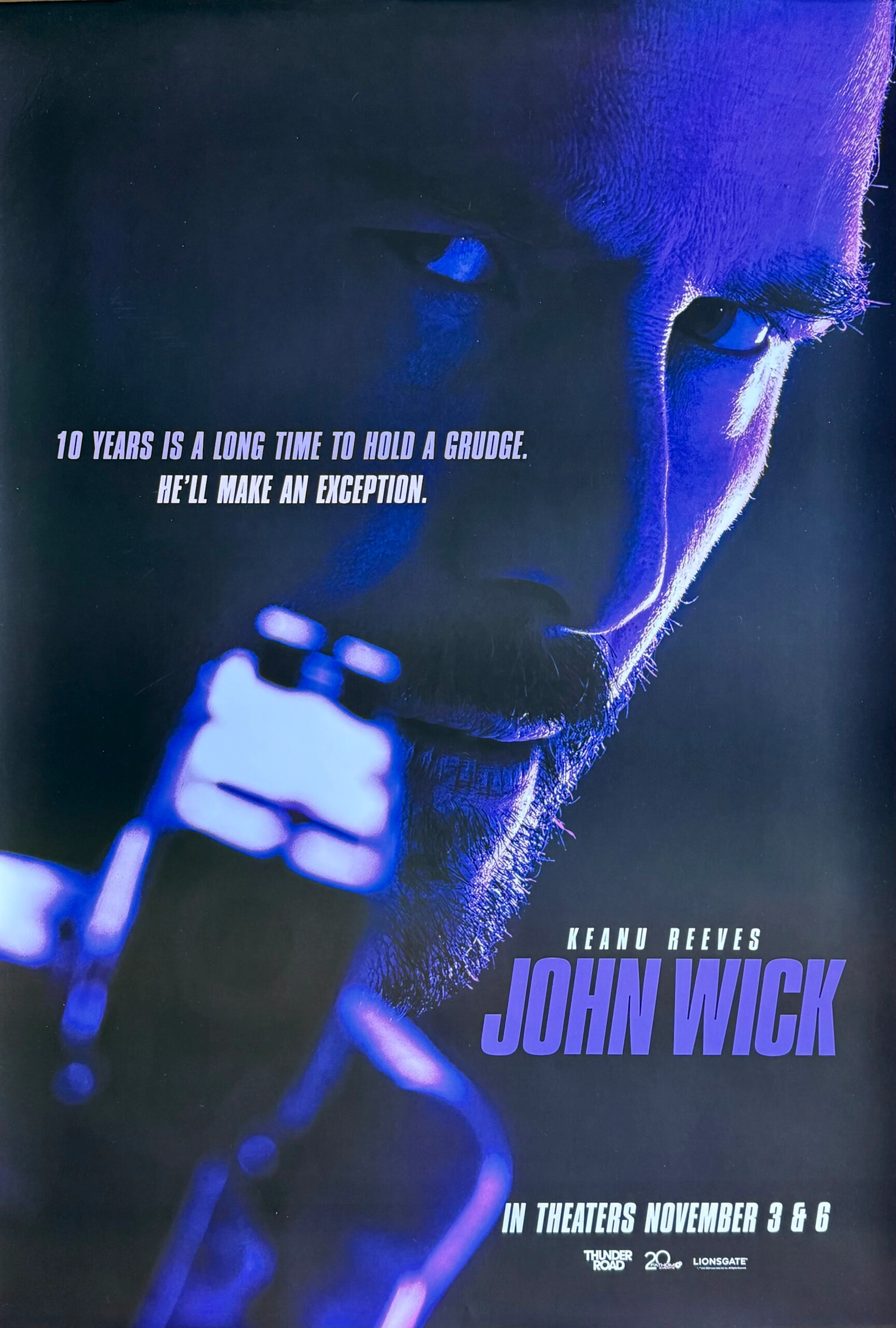 Original John Wick Movie Poster - Keanu Reeves - Jock