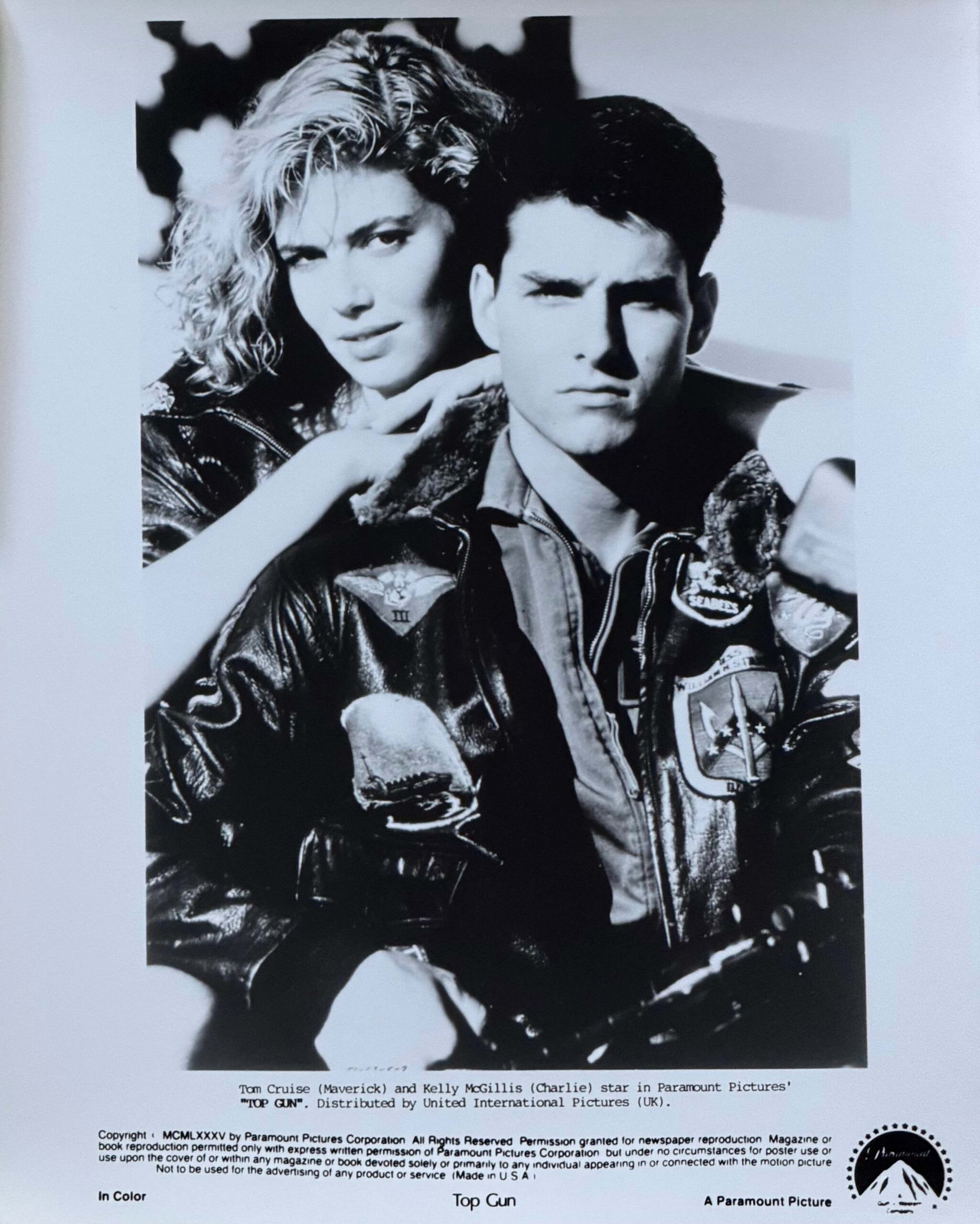 Original Top Gun Movie Poster - Tom Cruise - Maverick