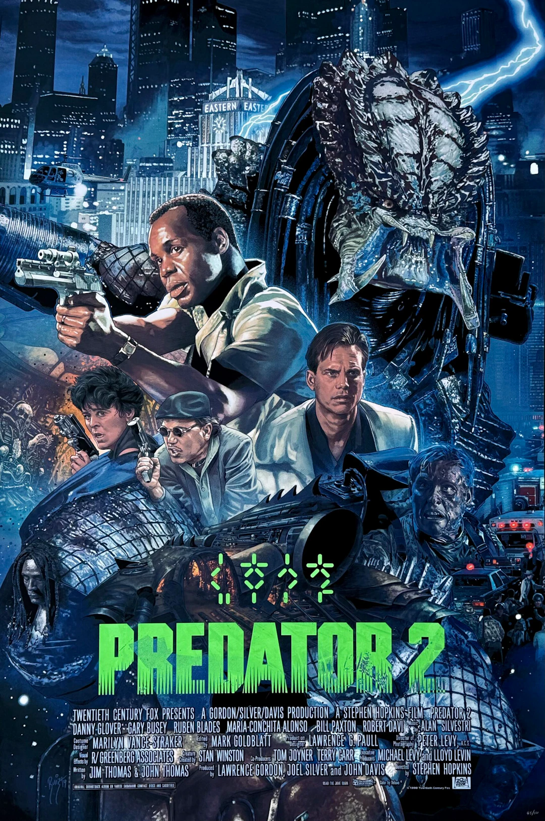 Predator 2 Alternative Movie Poster - Danny Glover - Bill Paxton