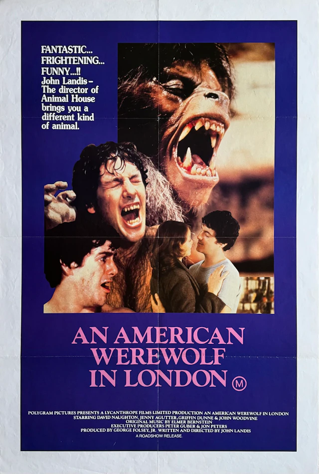 Original An American Werewolf in London Movie Poster - Horror