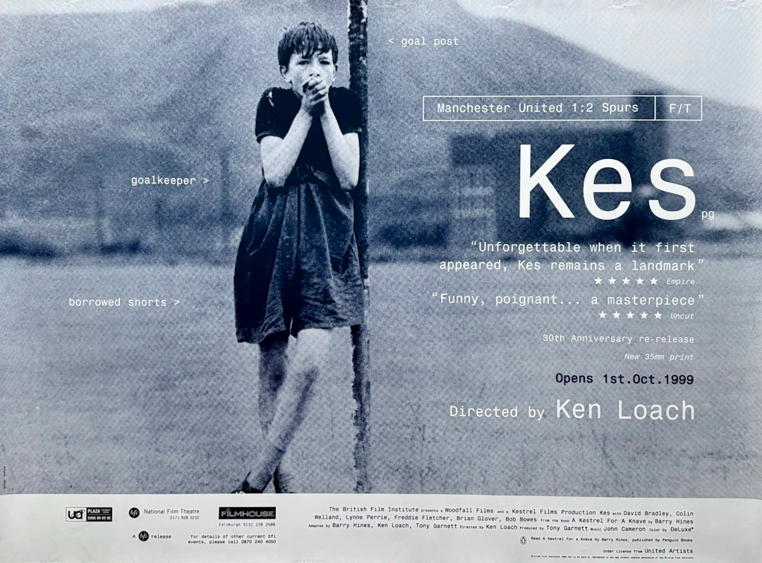 Original KES Movie Poster - David Bradley - Ken Loach - Drama