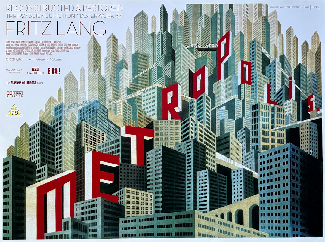 Original Metrpolis Movie Poster - The Complete Metropolis - Fritz Lang