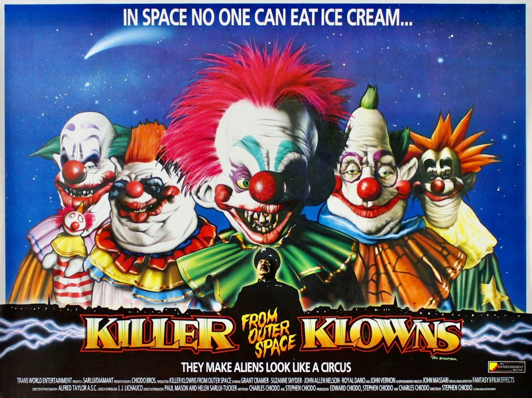 Original Killer Klowns from Outer Space Movie Poster - Cult Movie