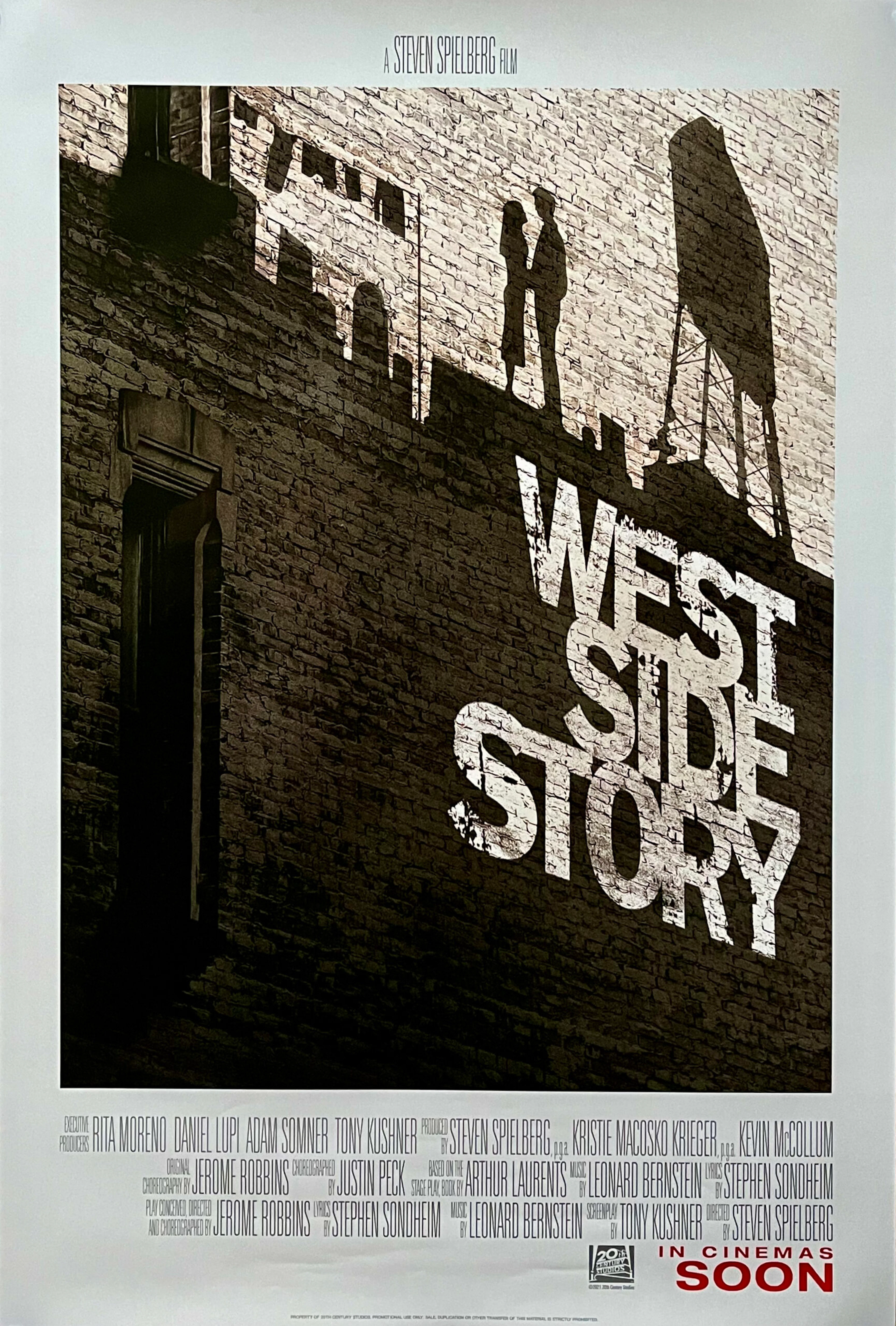 Original West Side Story Movie Poster - Steven Spielberg - Musical