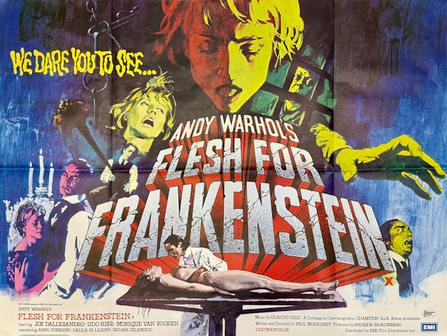 Original Andy Warhol's Flesh For Frankenstein Movie Poster