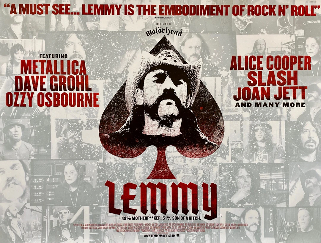Original LEMMY Movie Poster - Lemmy - Motorhead - Heavy Metal - Rock