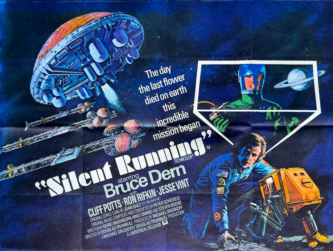 Original Silent Running Movie Poster - Bruce Dern - Science Fiction