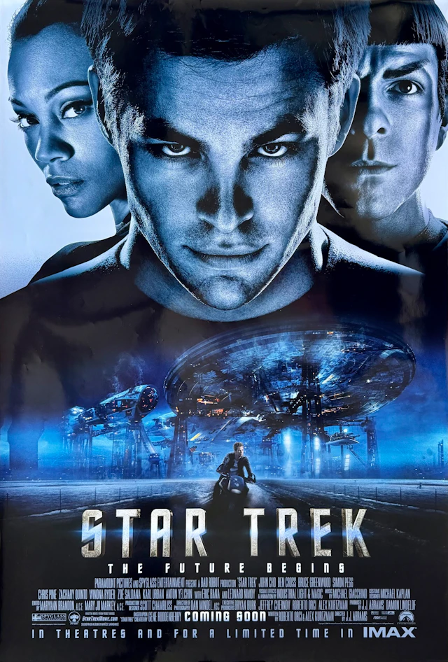 Original Star Trek Movie Poster - J J Abrams - Captain Kirk - Spock