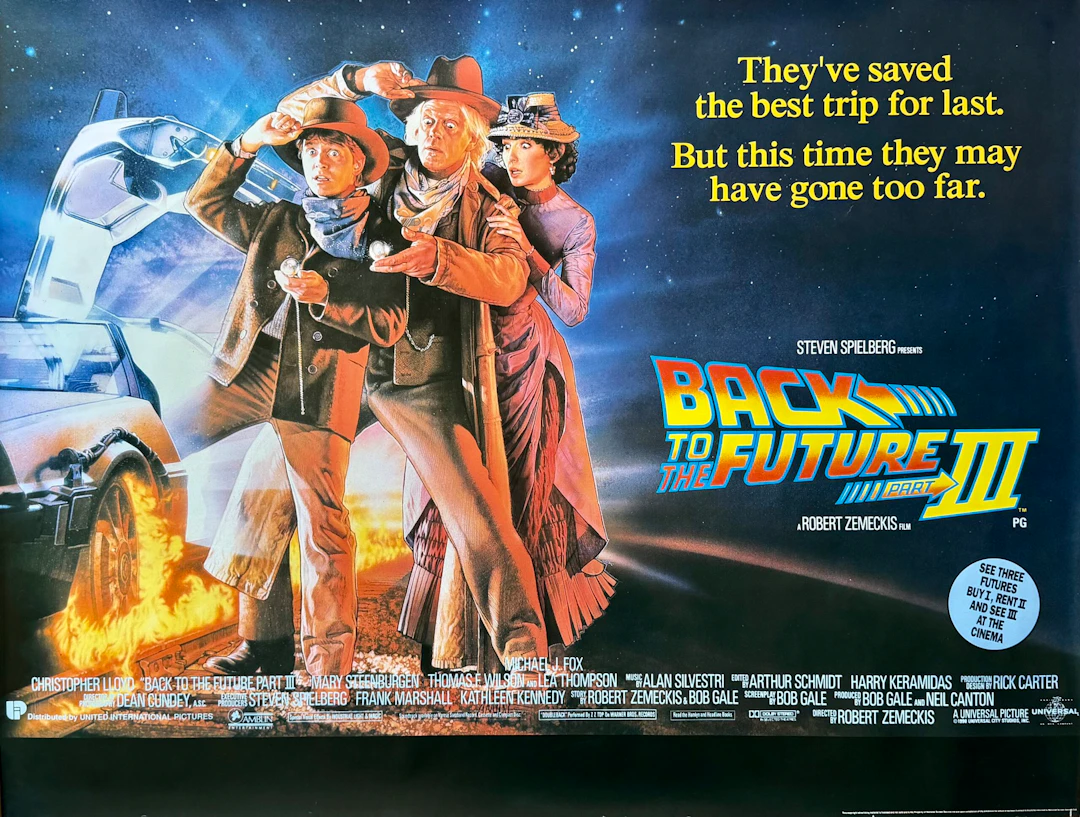 Original Back to the Future Part III Movie Poster - Michael J. Fox