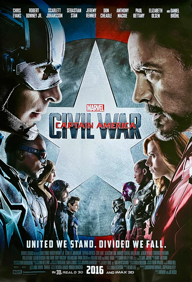 Original Captain America: Civil War Movie Poster - Marvel - Iron Man
