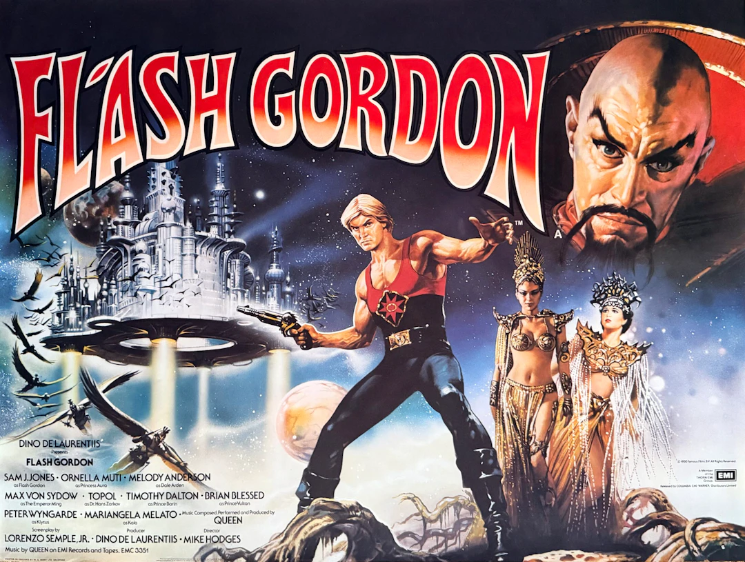 Original Flash Gordon Movie Poster - Sam Jones - Renato Casaro