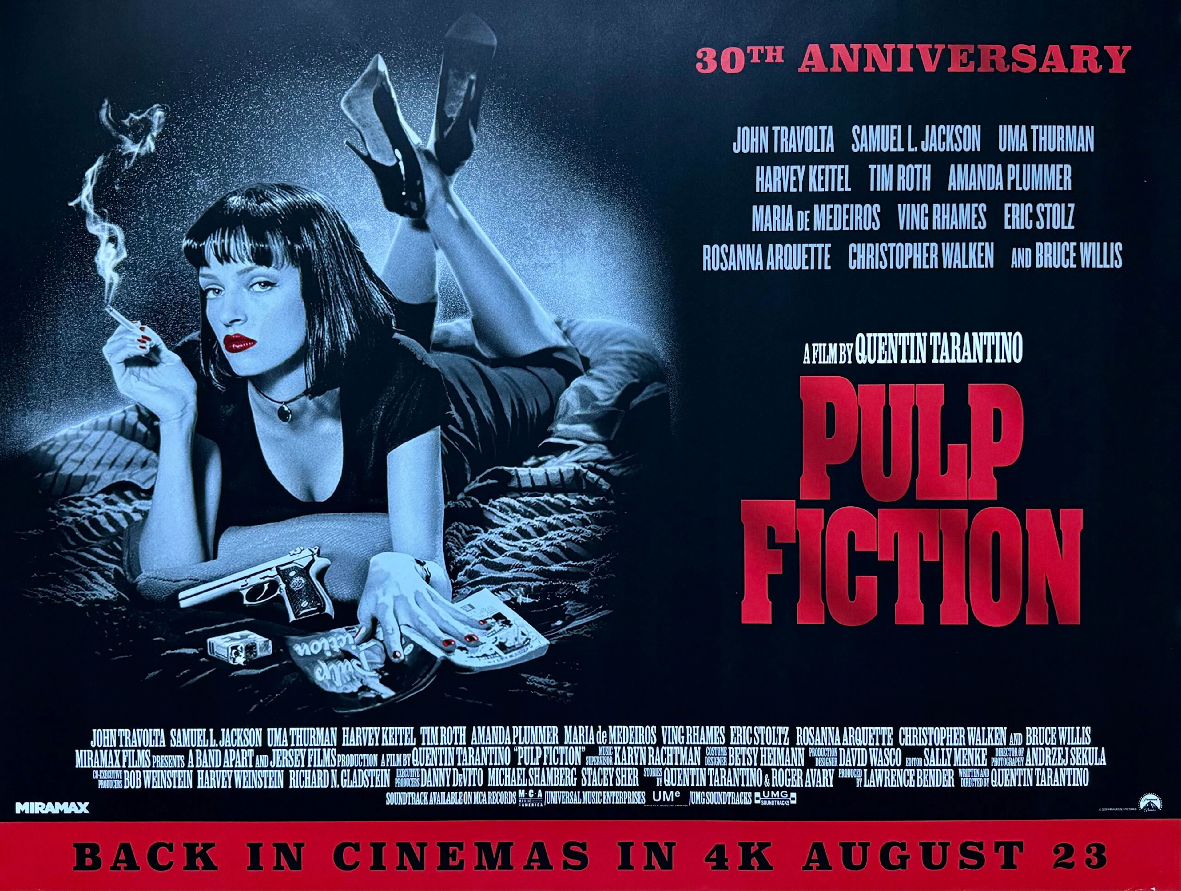 Original Pulp Fiction Movie Poster - Quentin Tarantino