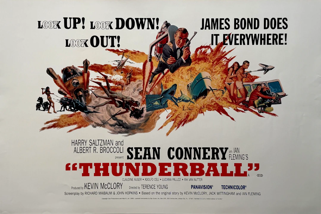 James Bond: Thunderball Alternative Movie Poster - Sean Connery