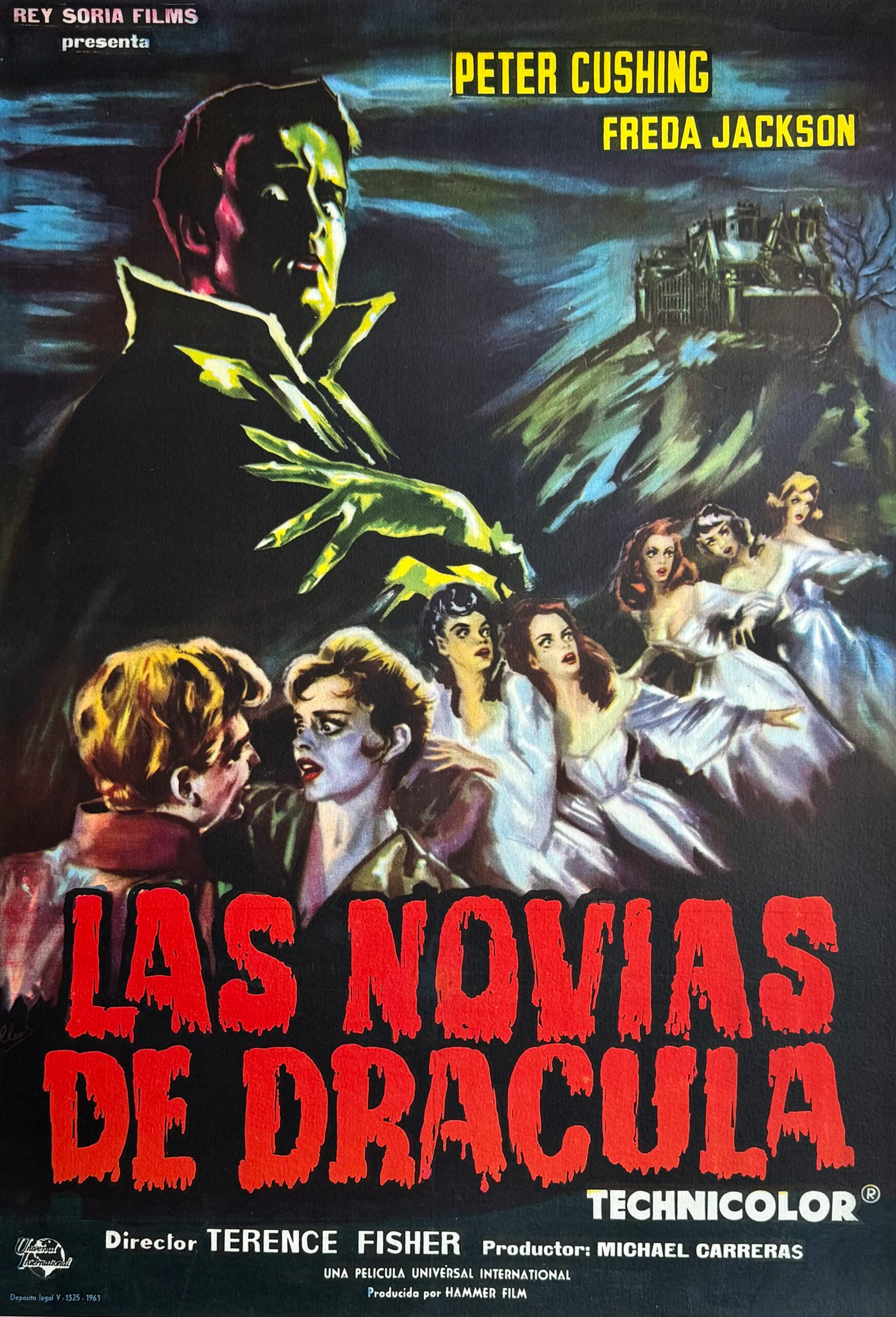 Original Brides of Dracula Movie Poster - Hammer Horror