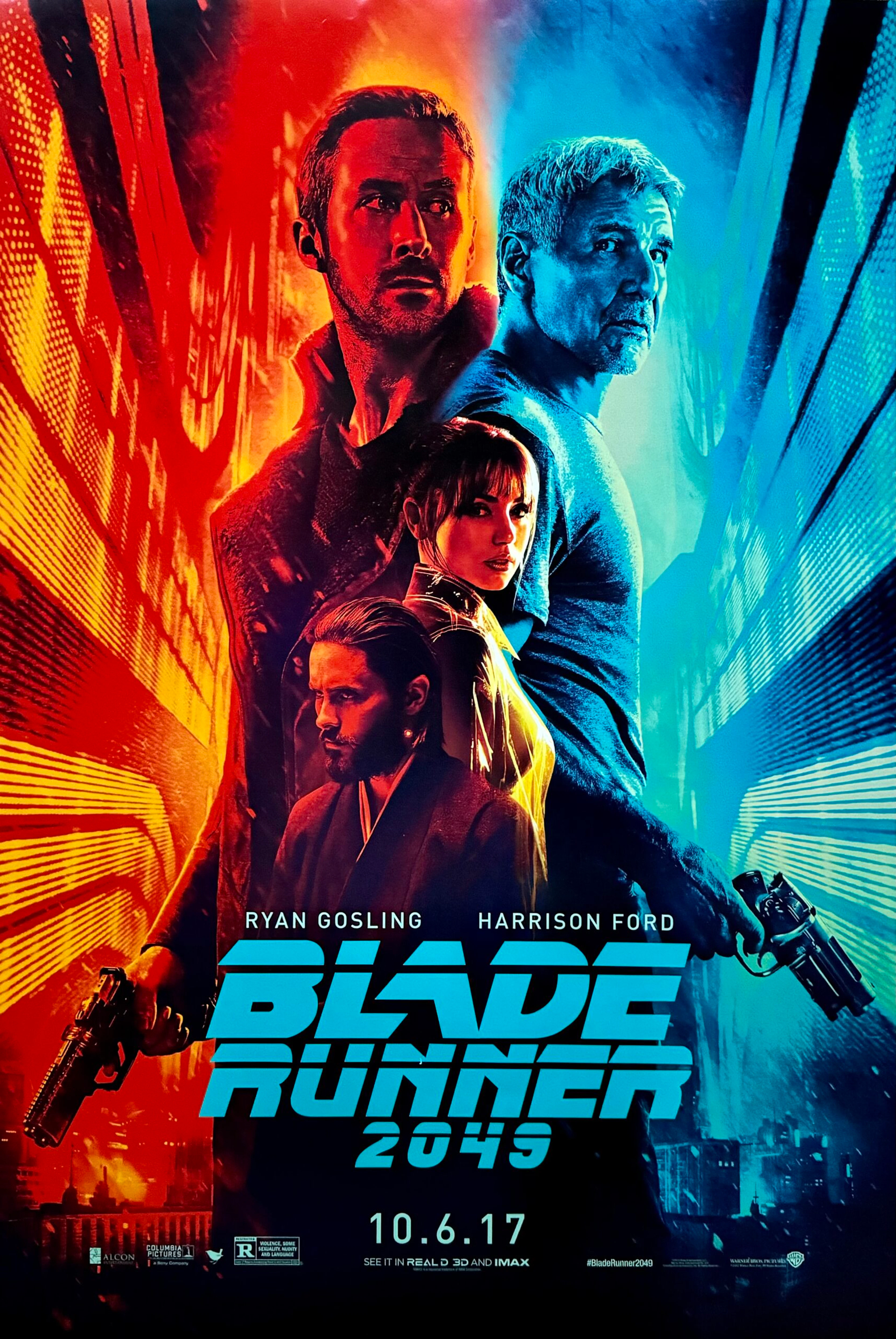 Original Blade Runner 2049 Movie Poster - Harrison Ford - Sci Fi