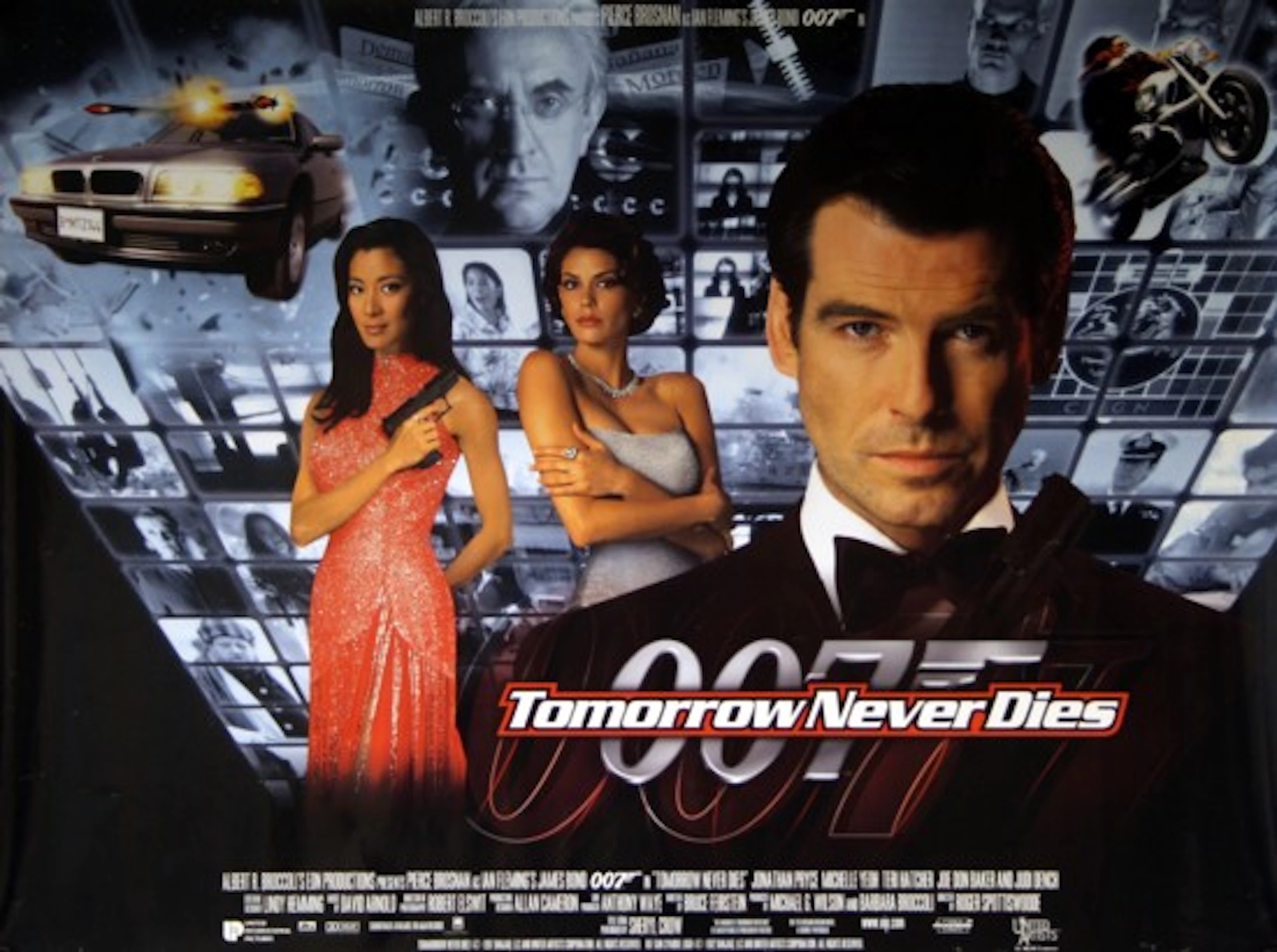 James Bond: Tomorrow Never Dies Movie Poster - 007 - Pierce Brosnan