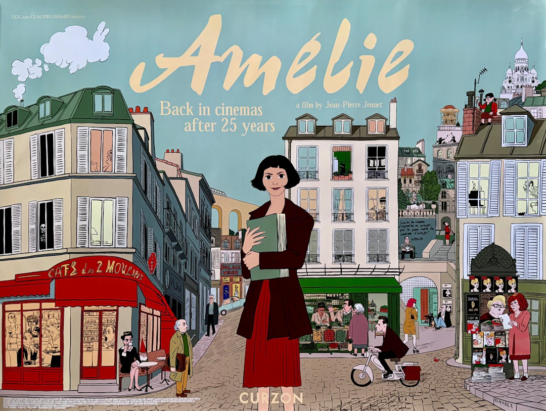 Original Amelie Movie Poster - Audrey Tautou - Romance - Comedy