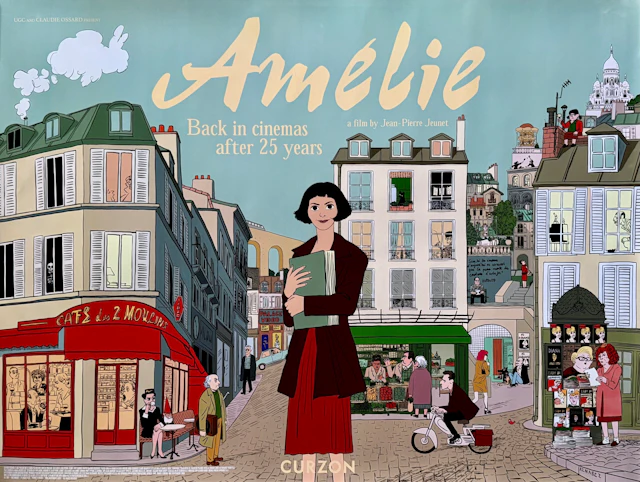 Original Amelie Movie Poster - Audrey Tautou - Romance - Comedy