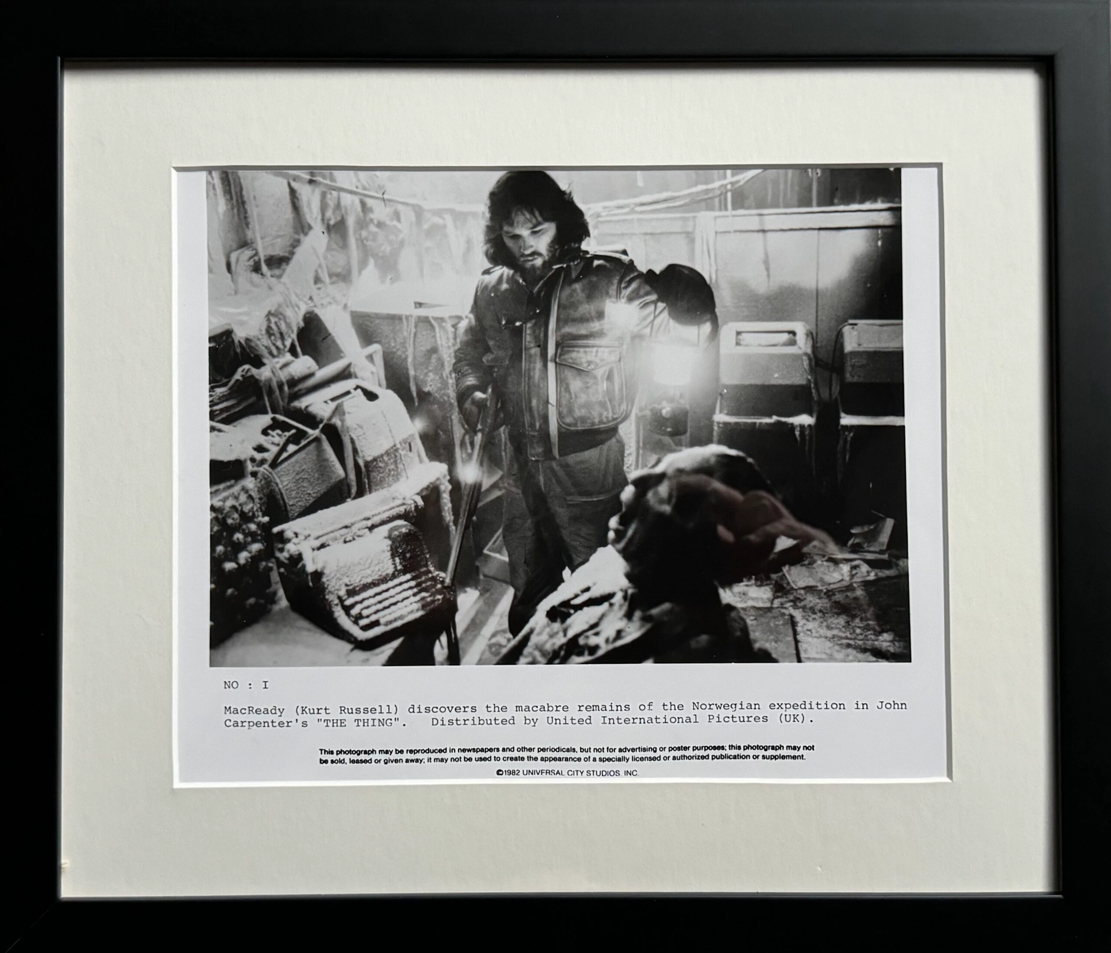 Original The Thing Movie Poster - John Carpenter - Kurt Russell