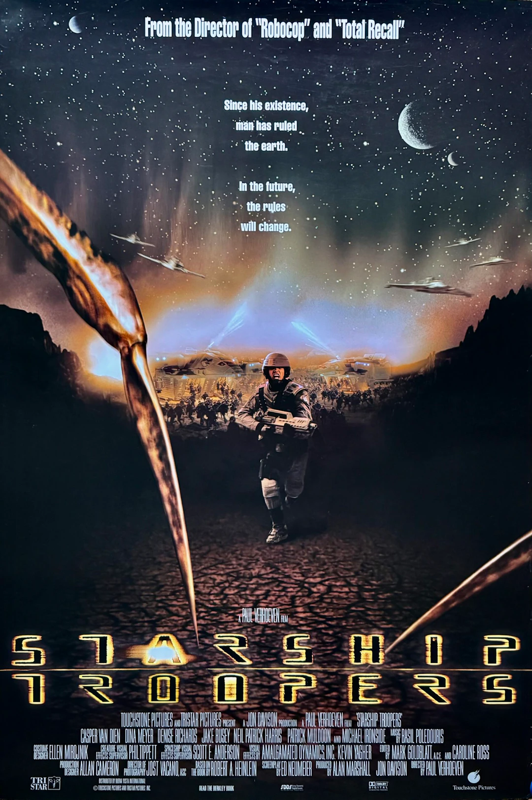 Original Starship Troopers Movie Poster - Robert A Heinlein