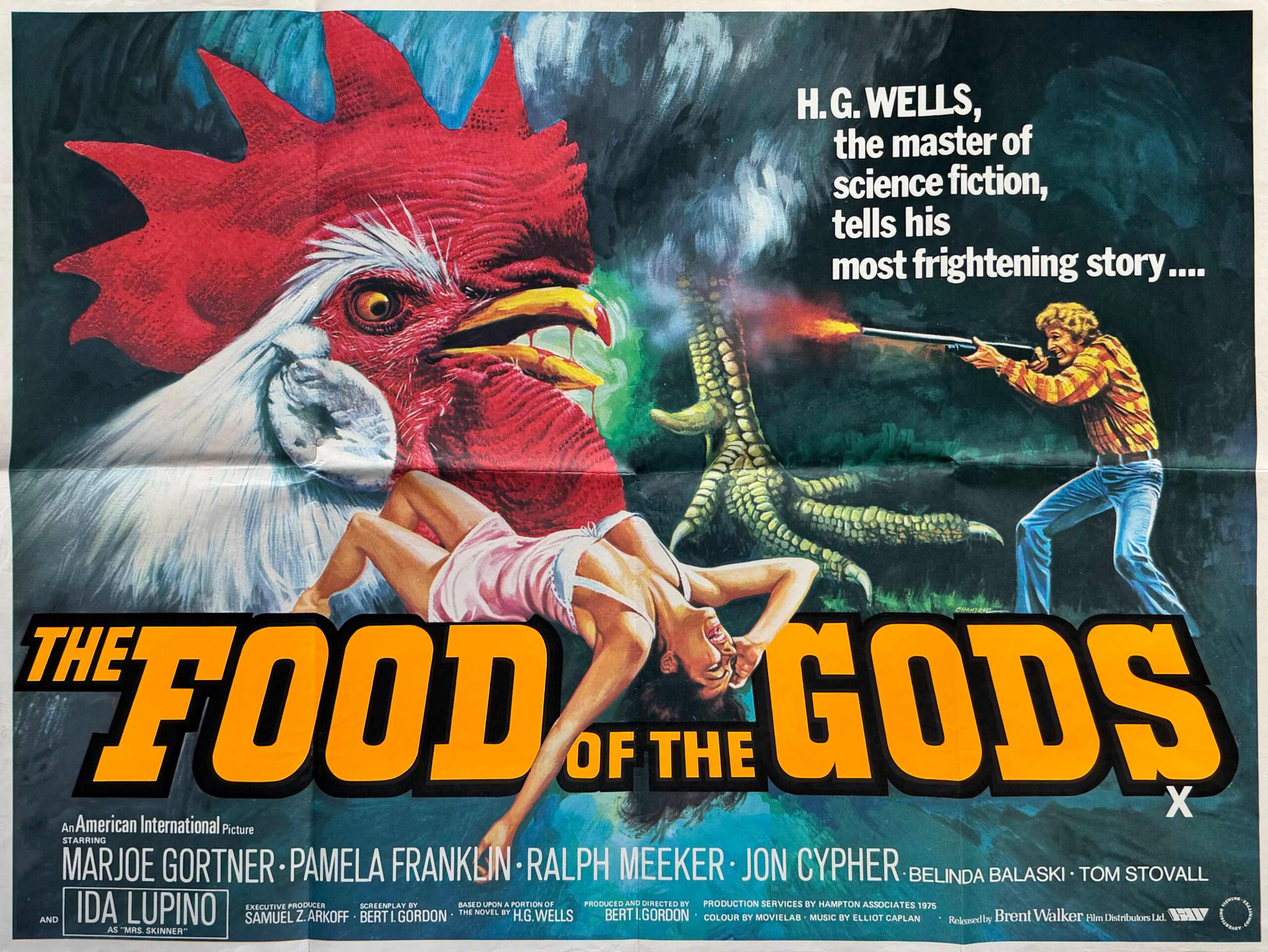 Original Food of the Gods Movie Poster - H G Wells - Horror