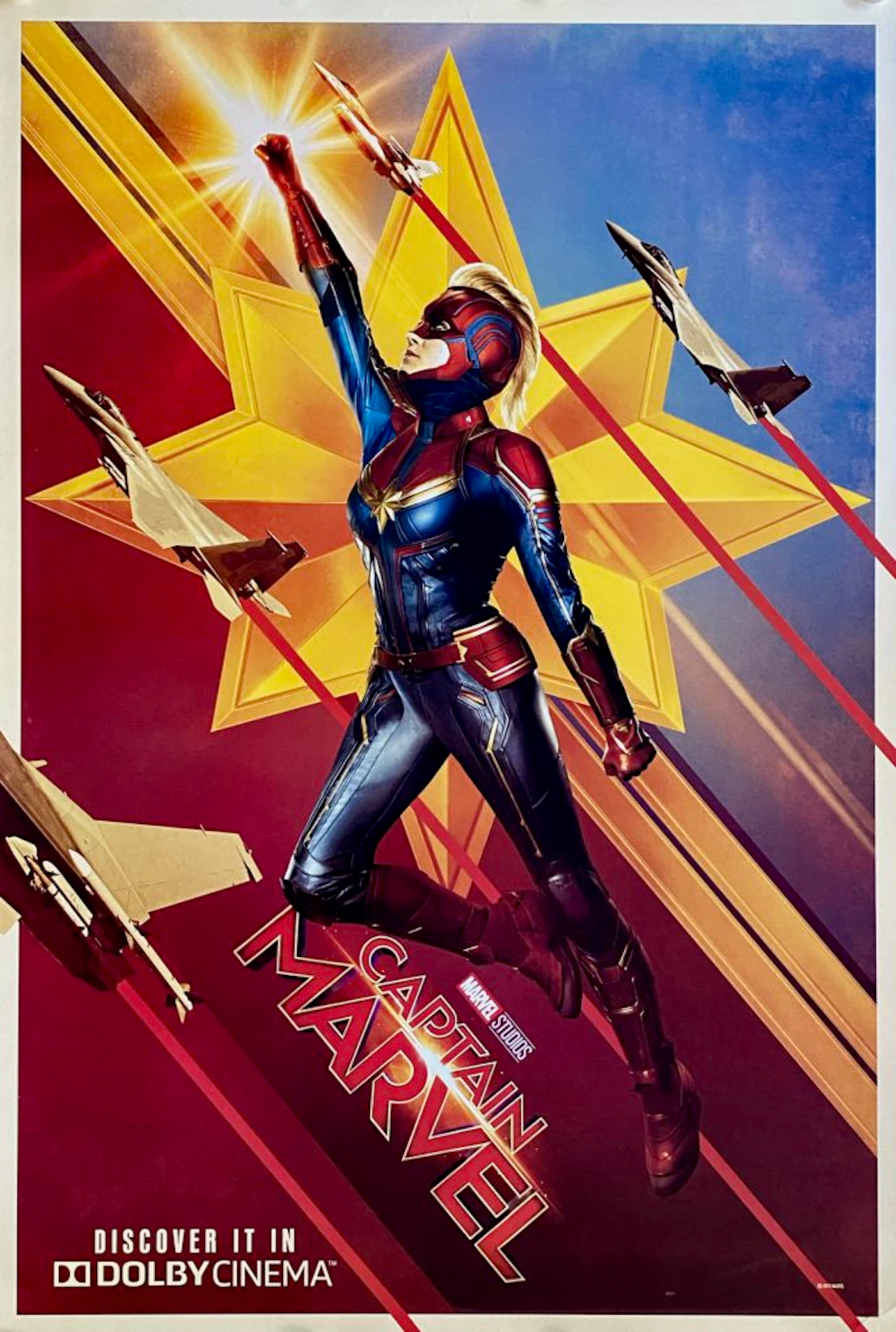 Original Captain Marvel Movie Poster - Brie Larson - Carol Danvers