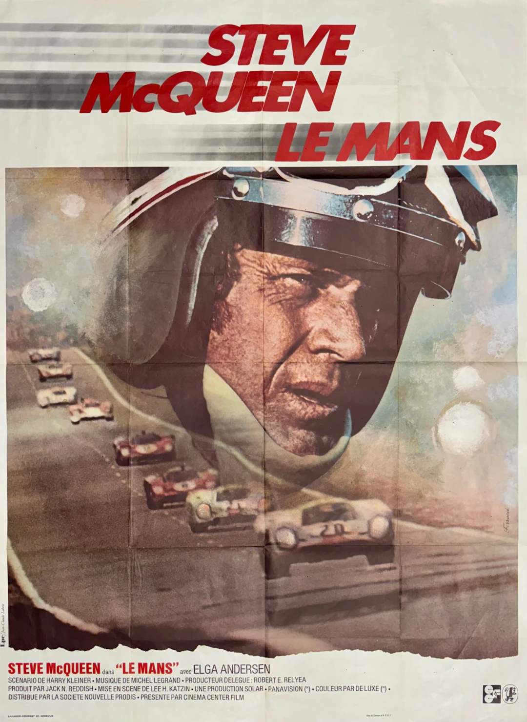 Original Le Mans Movie Poster - Steve McQueen - Motor Racing