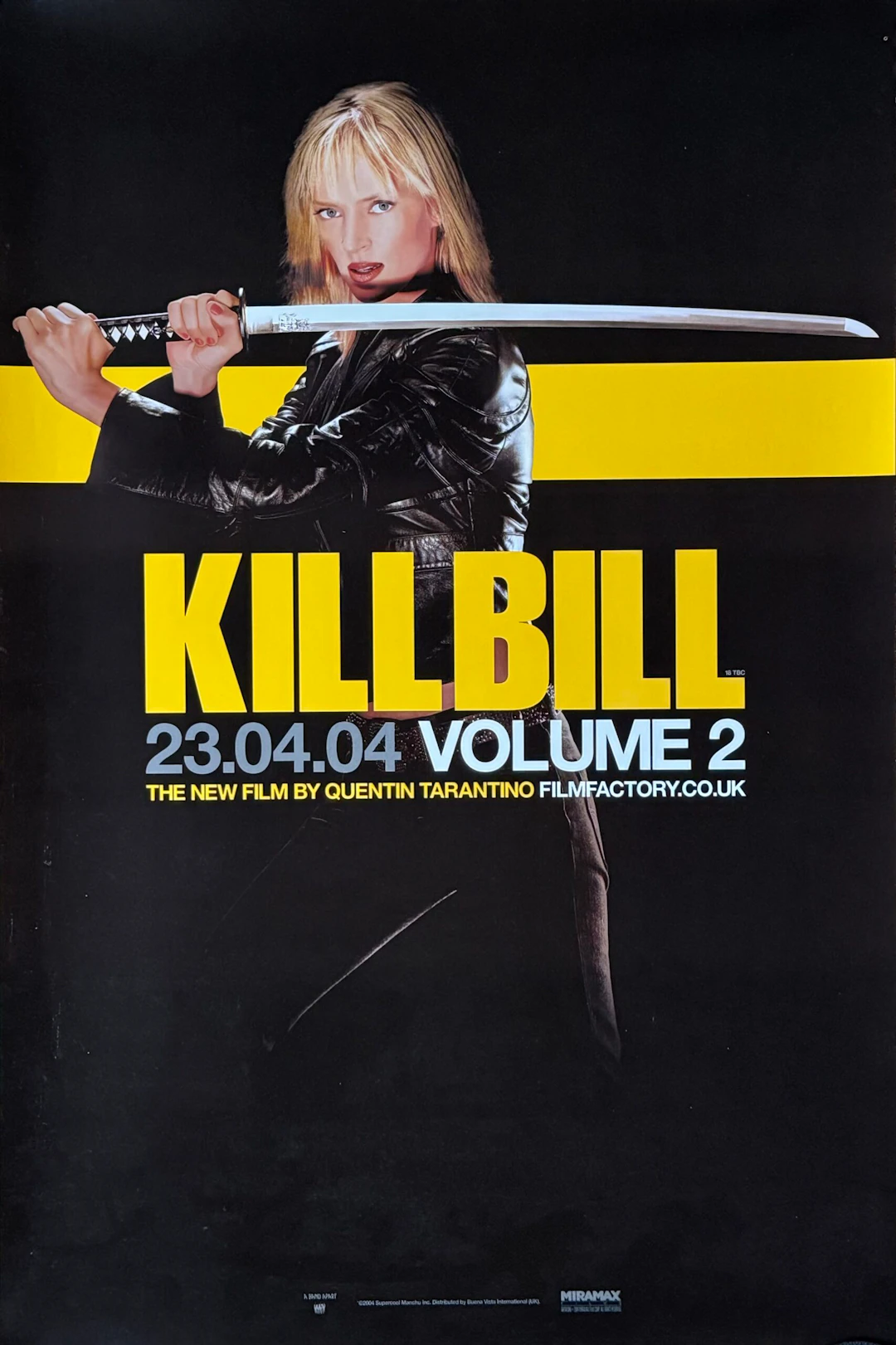 Original Kill Bill: Volume 2 Movie Poster - Quentin Tarantino