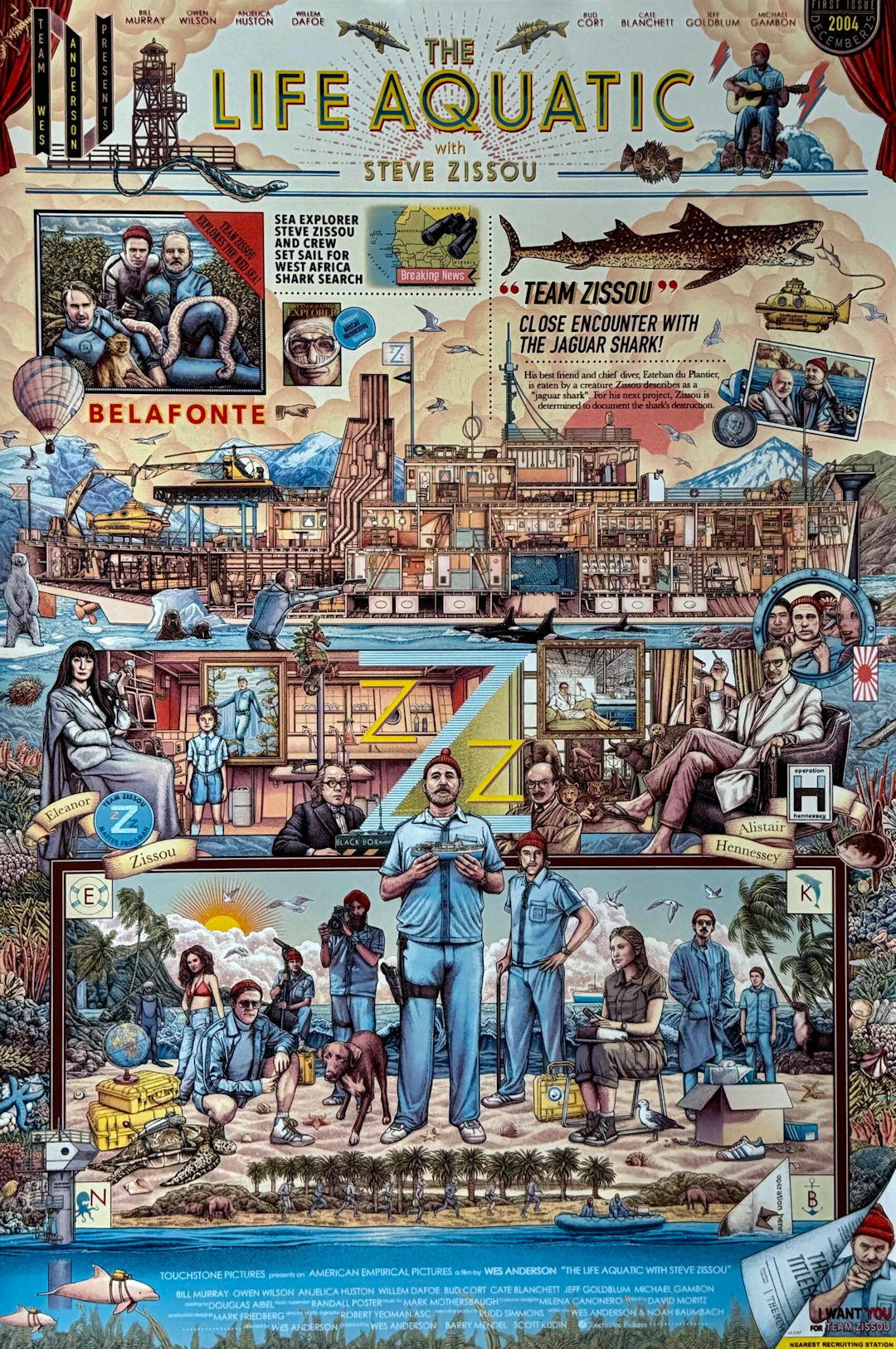 The Life Aquatic with Steve Zissou Alternative Movie Poster