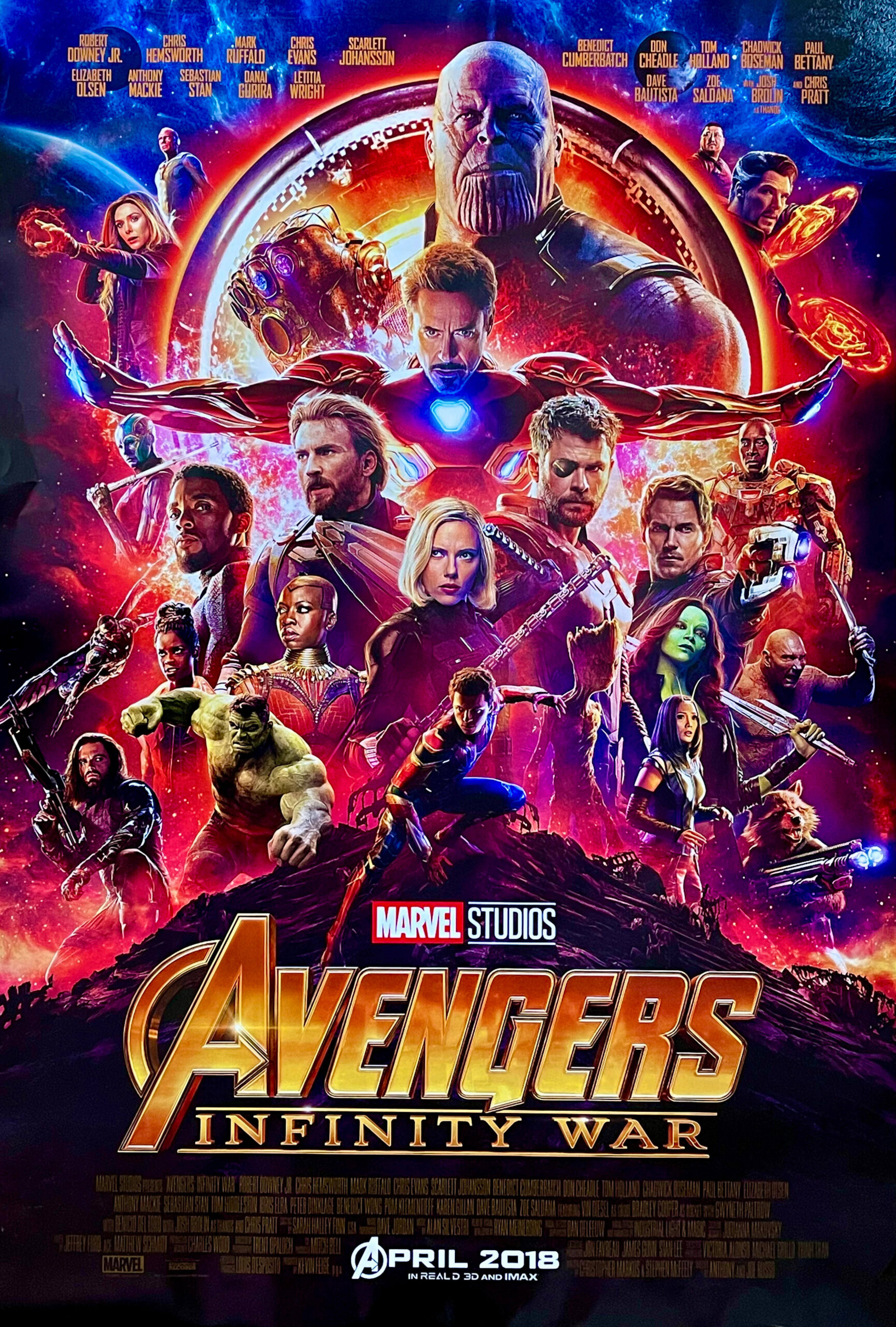 Original Avengers: Infinity War Movie Poster - Iron Man