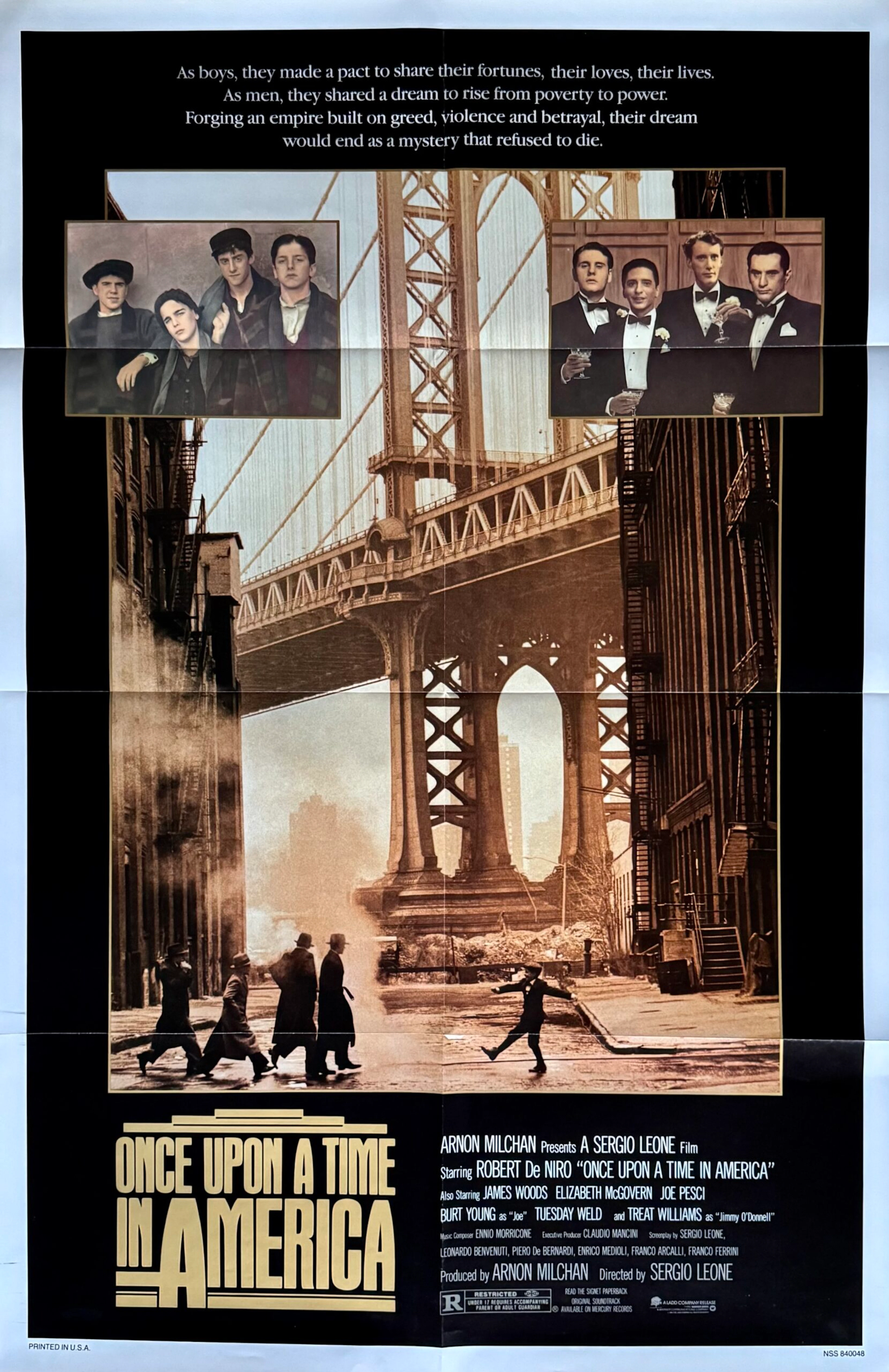 Original Once Upon a Time in America Movie Poster