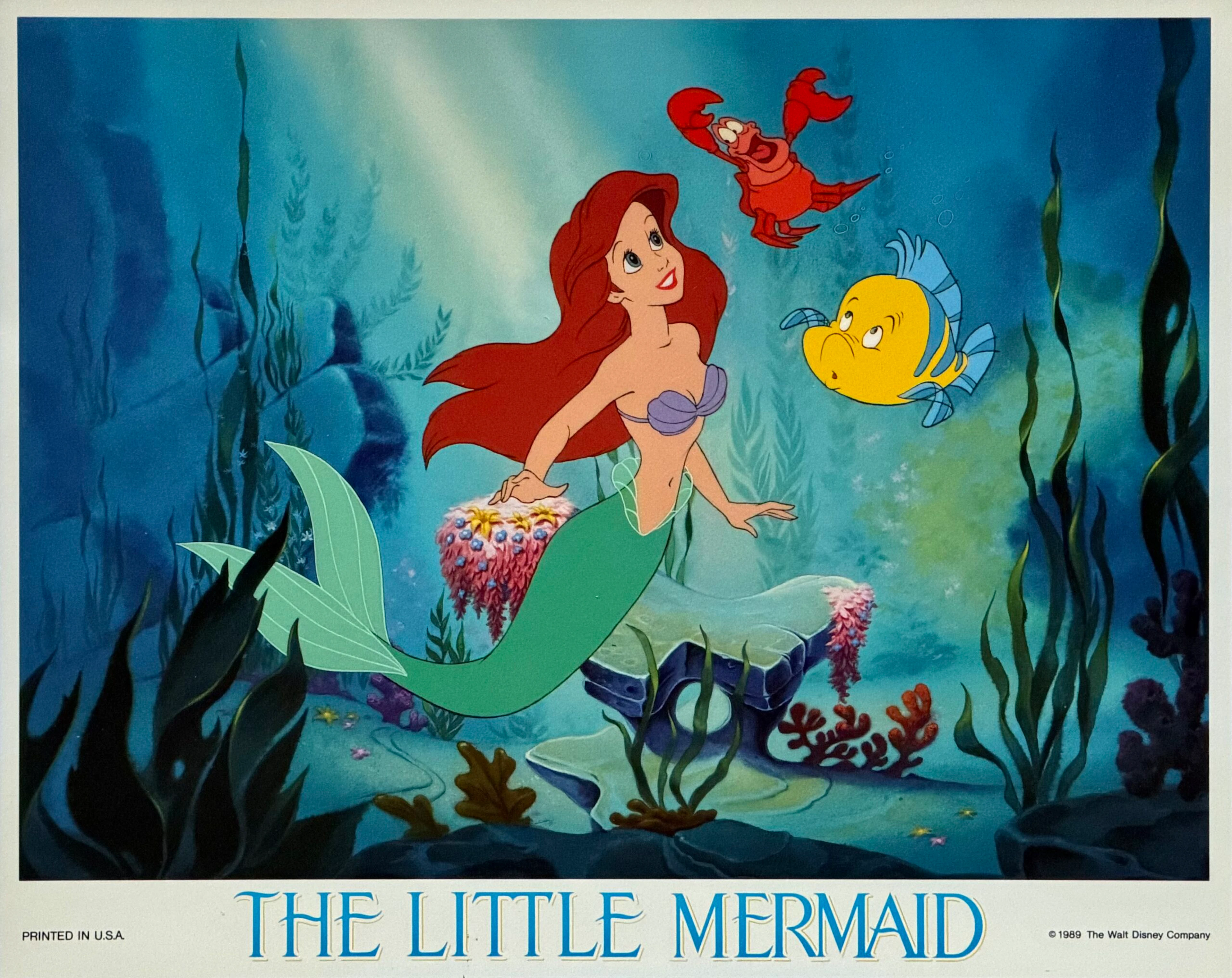 Original Little Mermaid Movie Poster - Walt Disney - Ariel