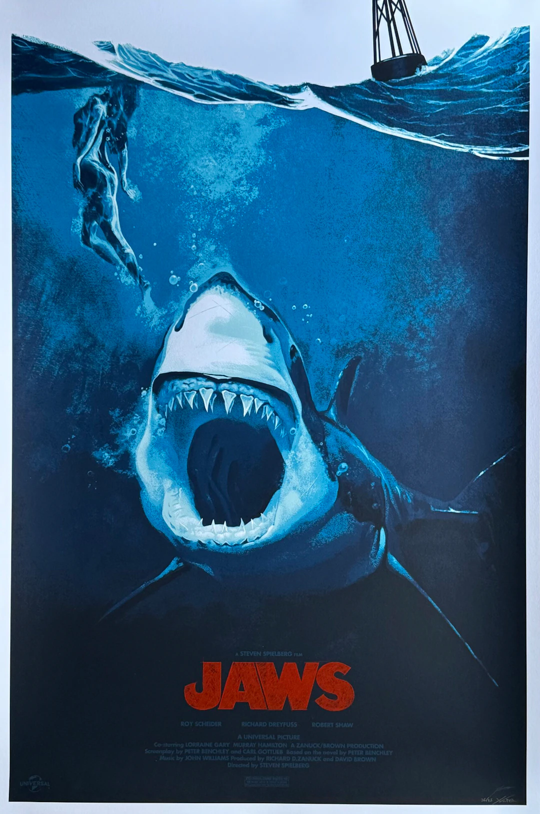 Jaws Alternative Movie Poster - Steven Spielberg - Art Print