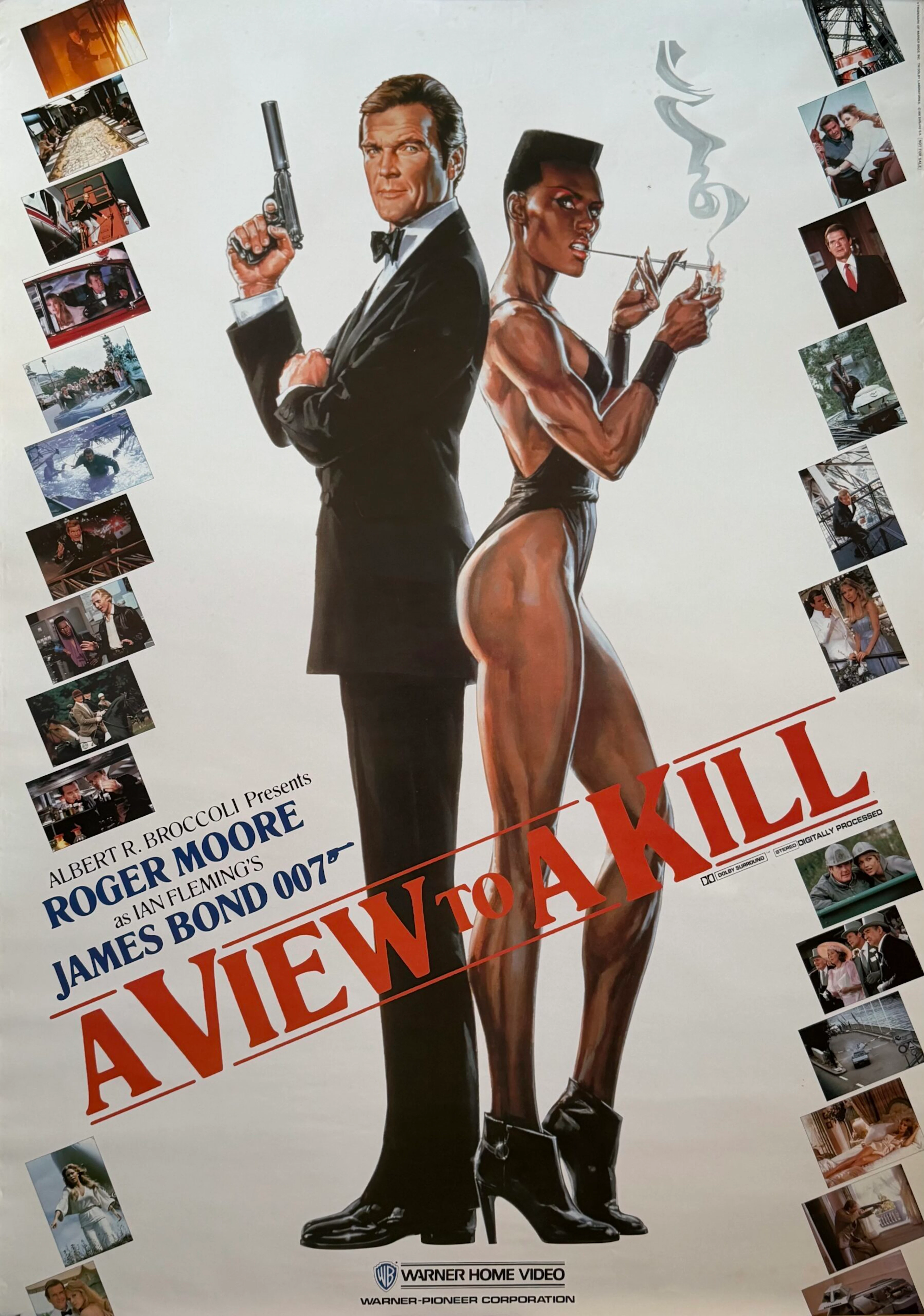 Original James Bond: A View To A Kill Movie Poster - Roger Moore