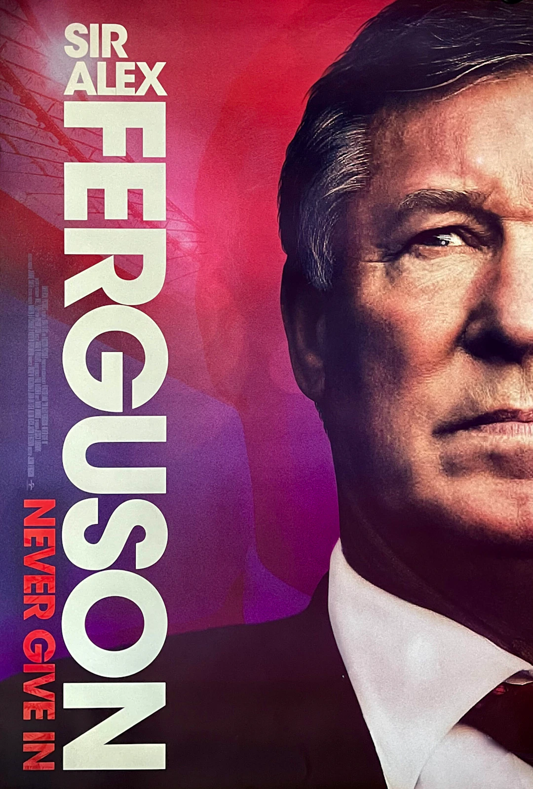 Alex Ferguson: Never Give In Movie Poster - Football - Manchester United