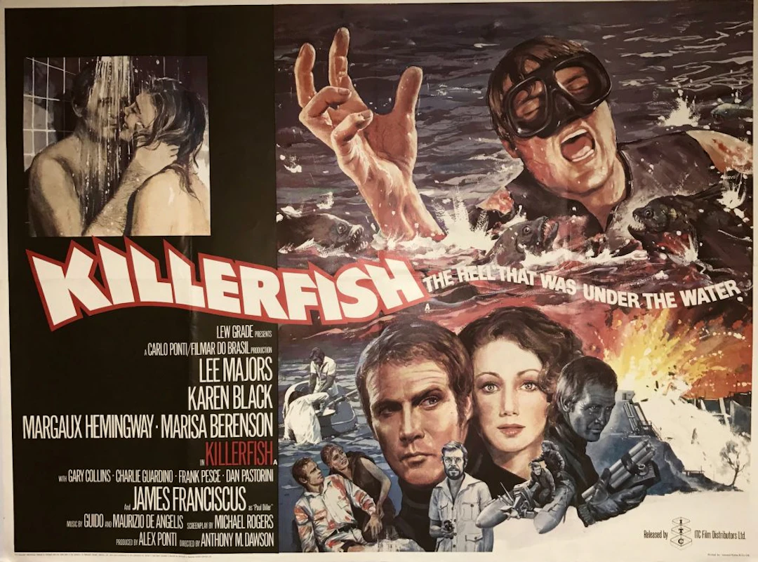 Killer Fish Movie Poster - Original Vintage Movie Poster