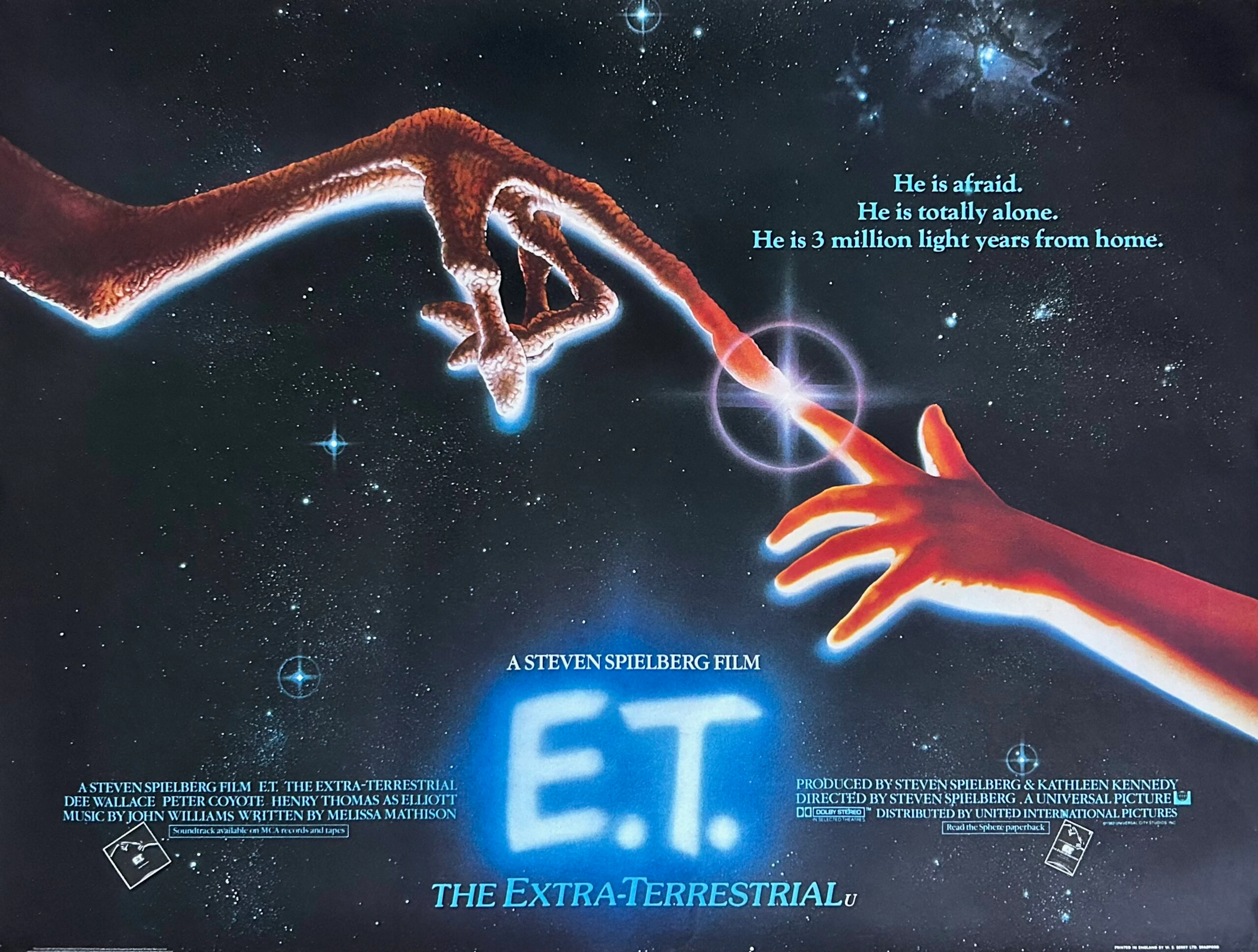 Original E.T. The Extra-Terrestrial Movie Poster - Steven Spielberg