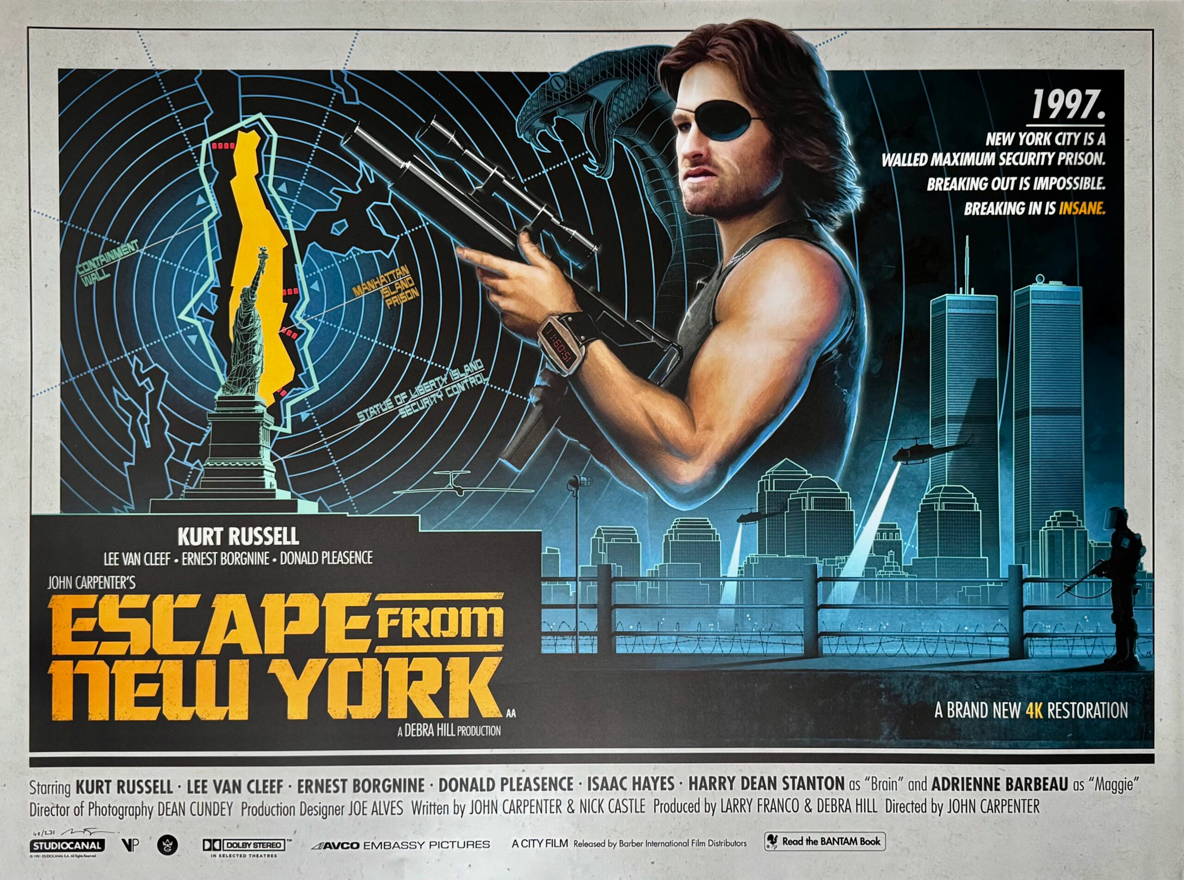 Original Escape From New York Movie Poster - John Carpenter