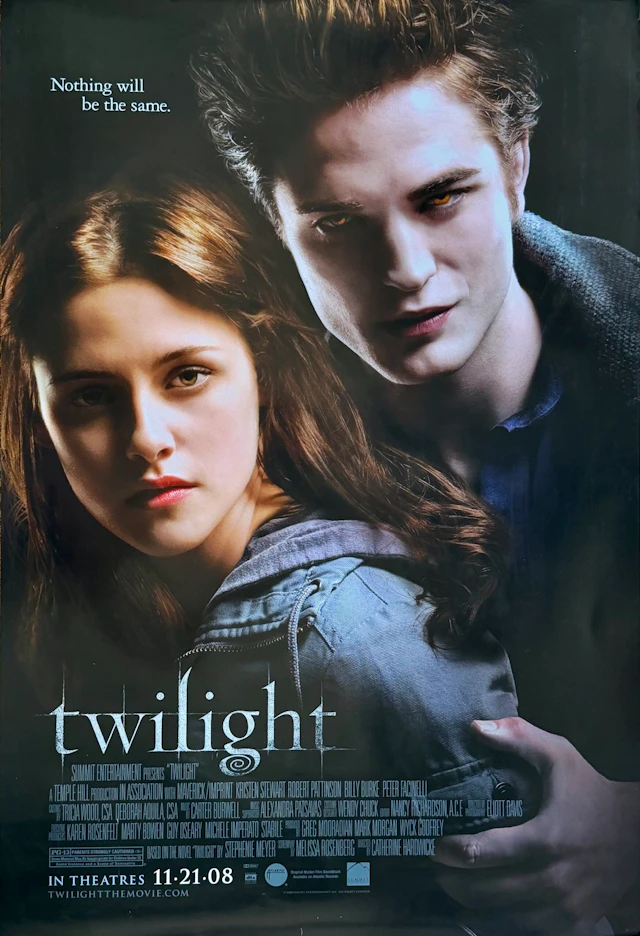 Original Twilight Movie Poster - Robert Pattinson - Kristen Stewart