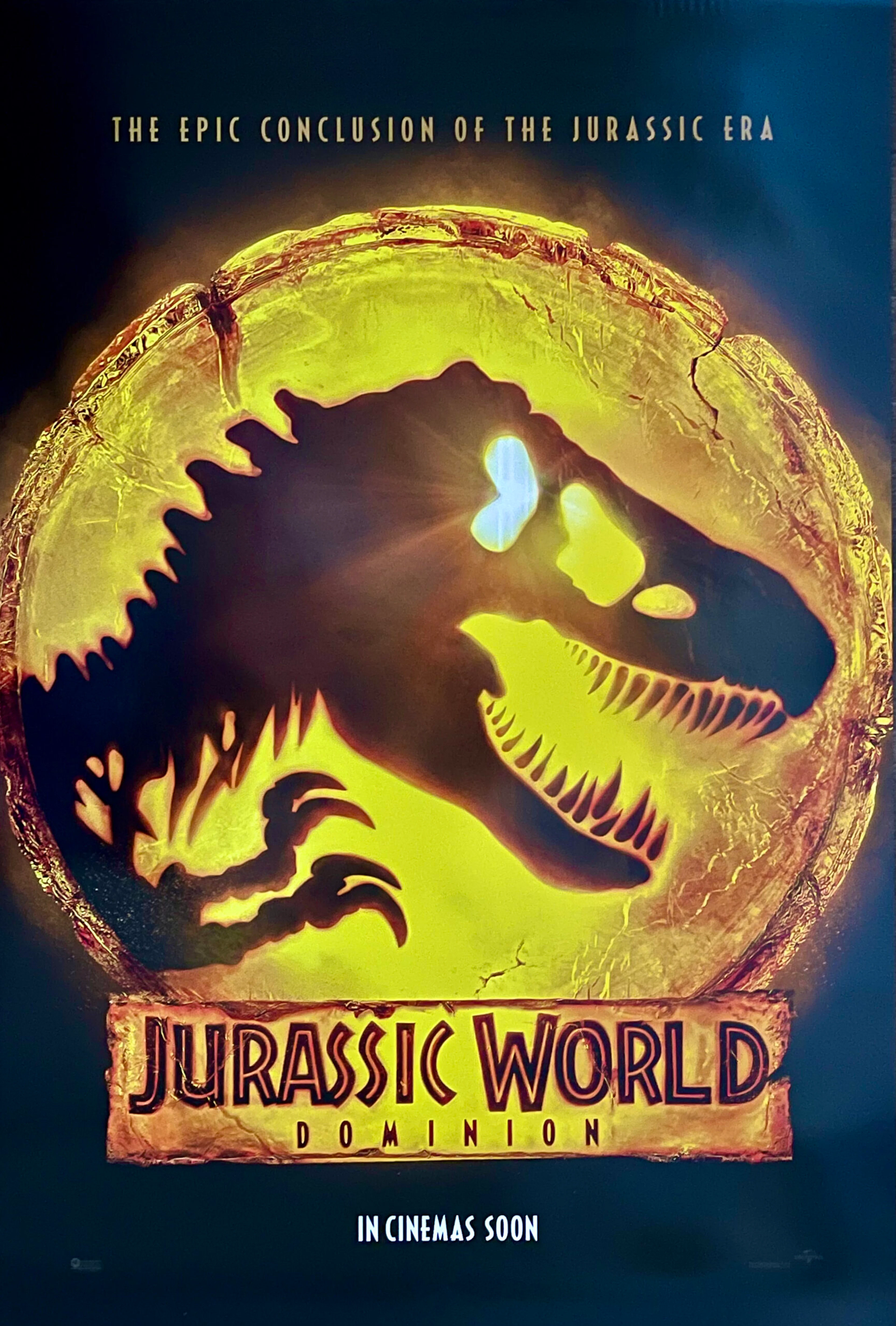 Original Jurassic World: Dominion Movie Poster - Chris Pratt - Dinosaurs
