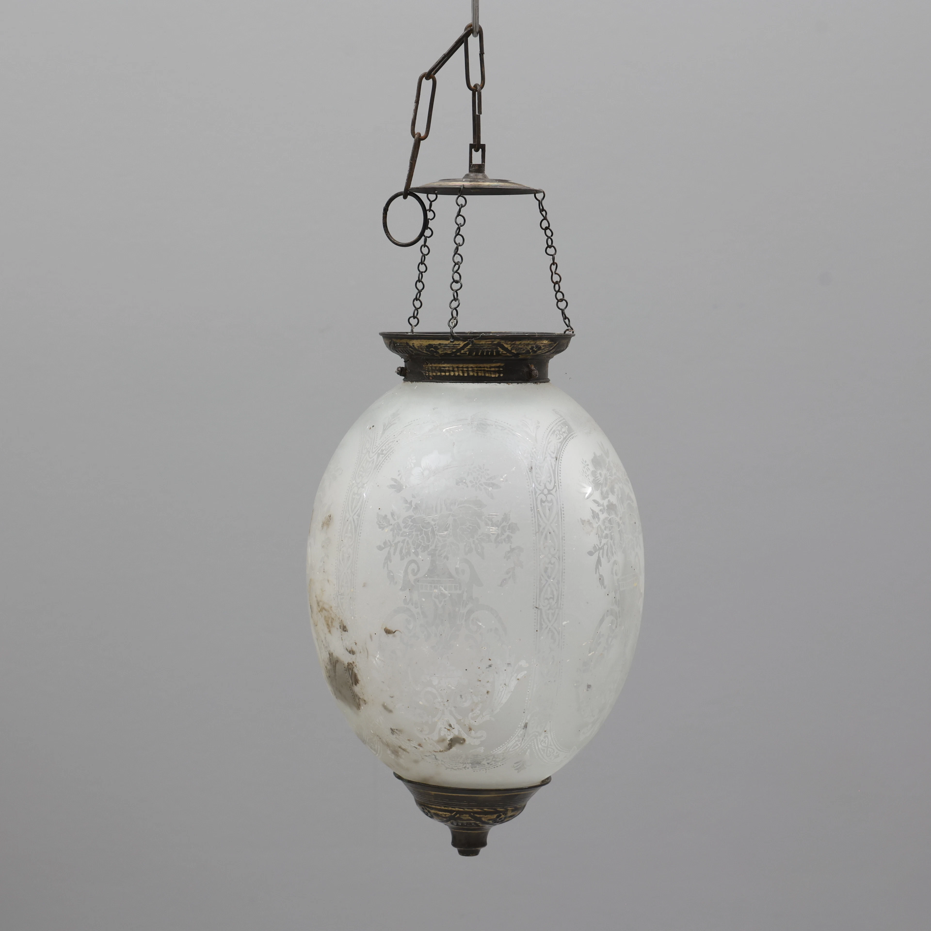 TAKAMPEL, glas, etsad dekor, 1900-tal.