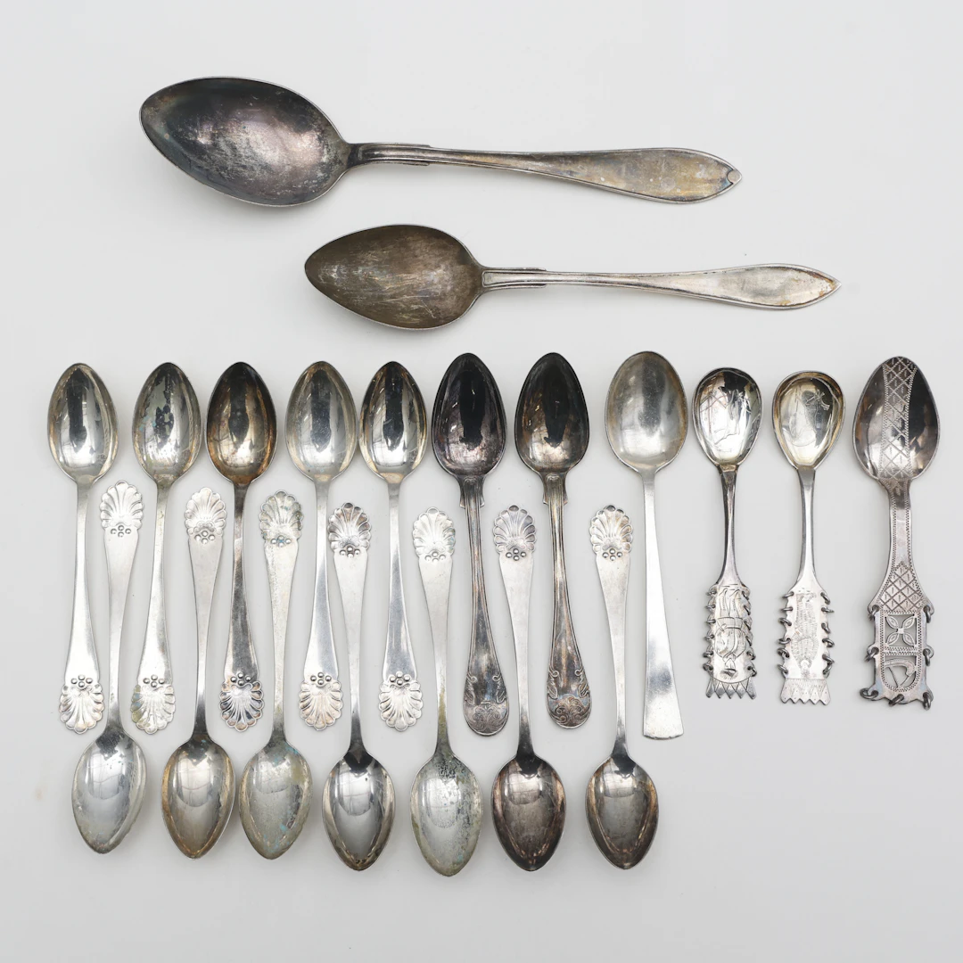 SILVERSKEDAR, 20 stycken, vikt ca 350,85 gram.