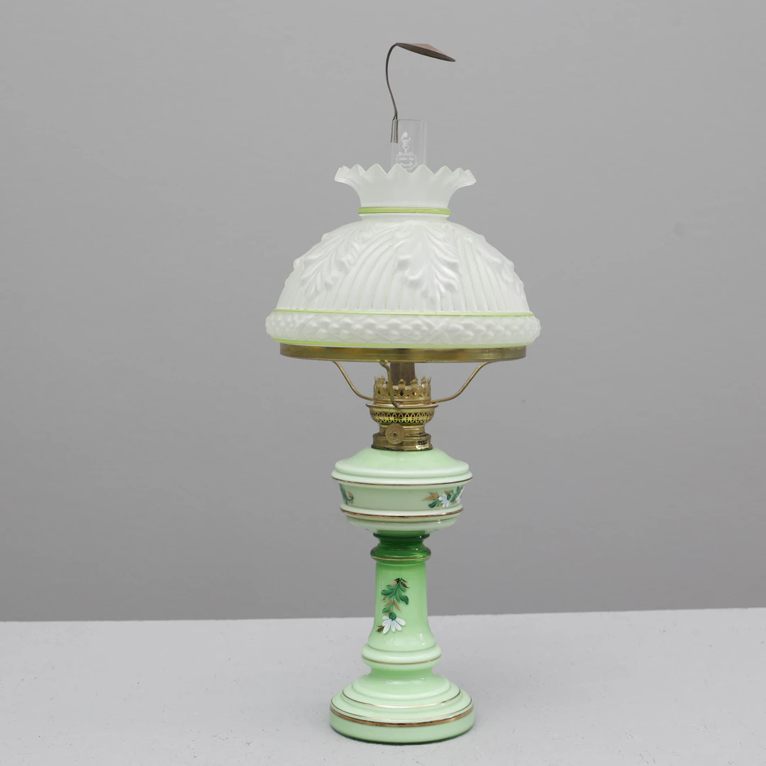 BORDSFOTOGENLAMPA,glas, 1900 talets mitt.