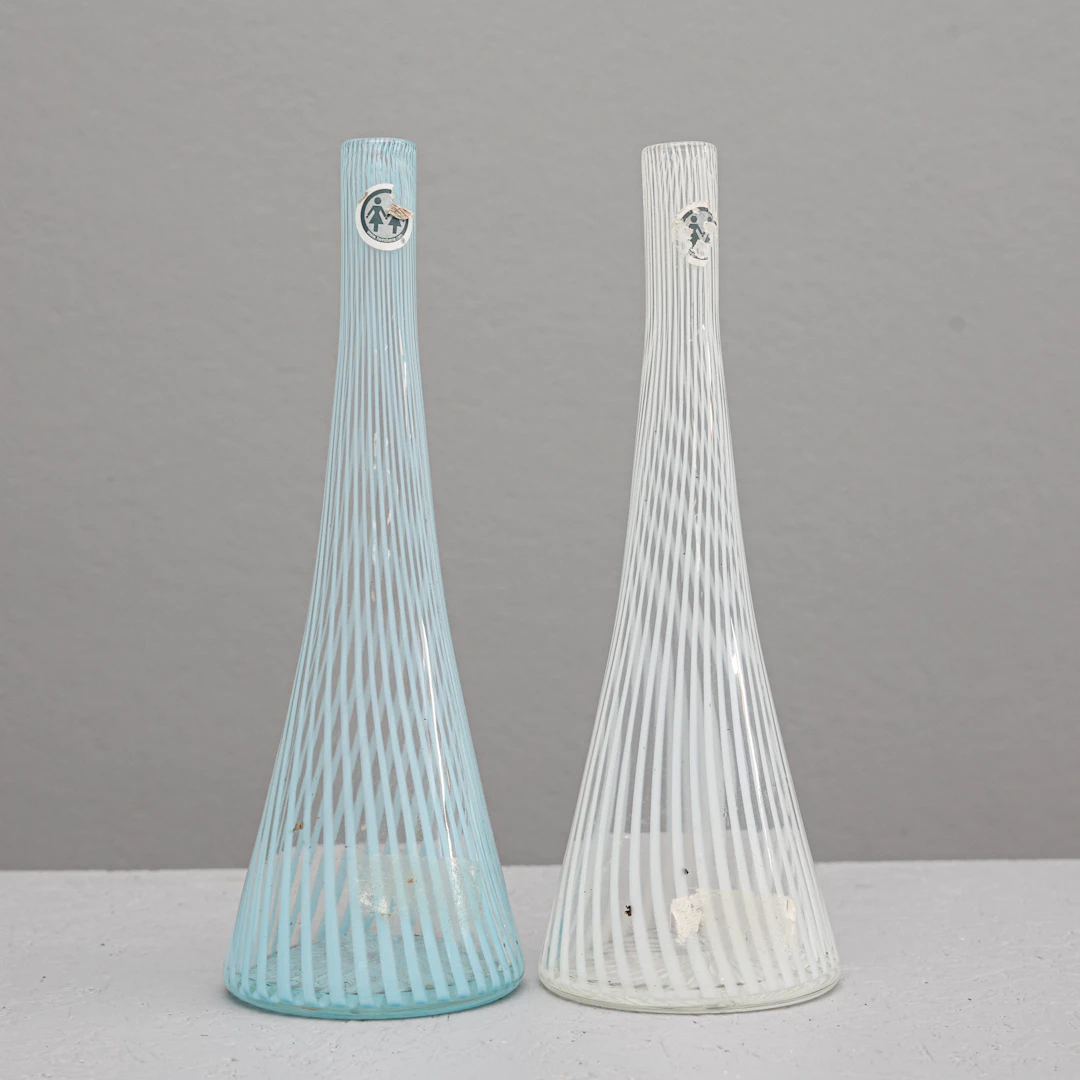 VASER, 2 stycken, glas, Murano.